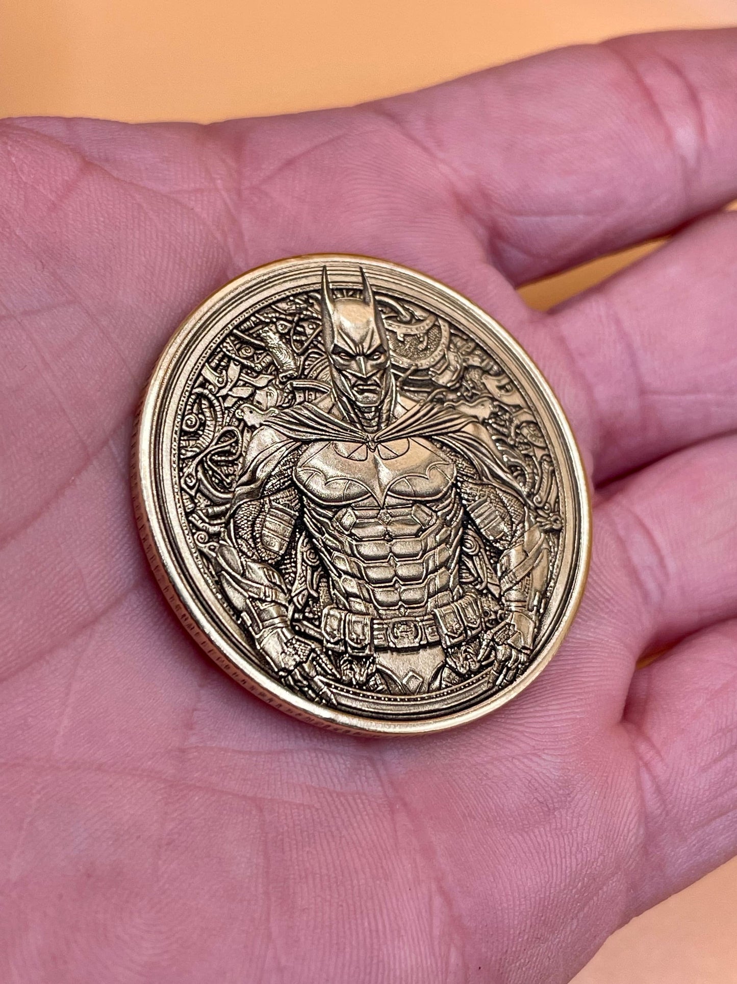 Legendary Crusader - Brass Coin with Batman