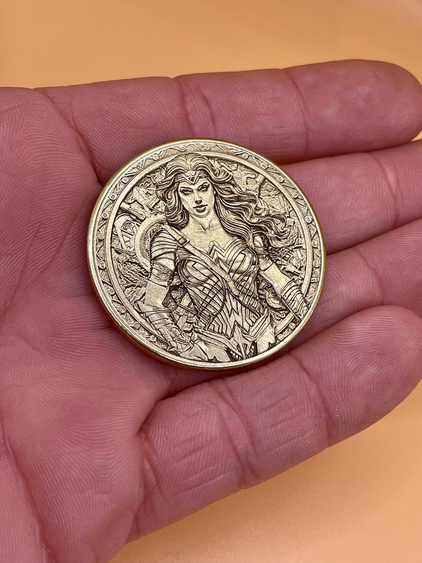 Wonder Woman Brass Coin - Strength and Grace