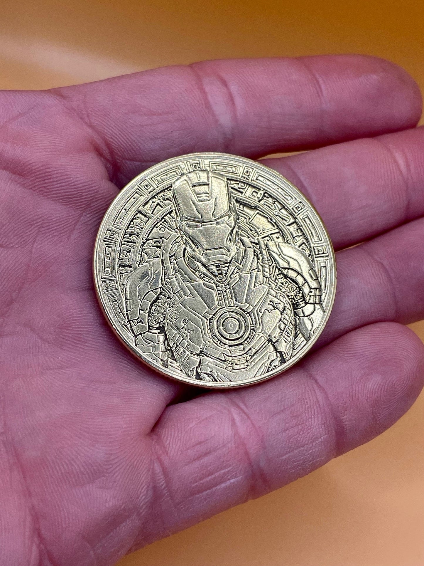 Iron Man Brass Coin - Arc Reactor Power