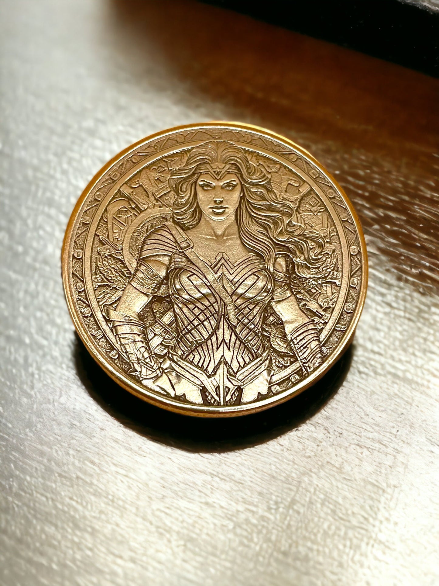 Wonder Woman Brass Coin - Strength and Grace