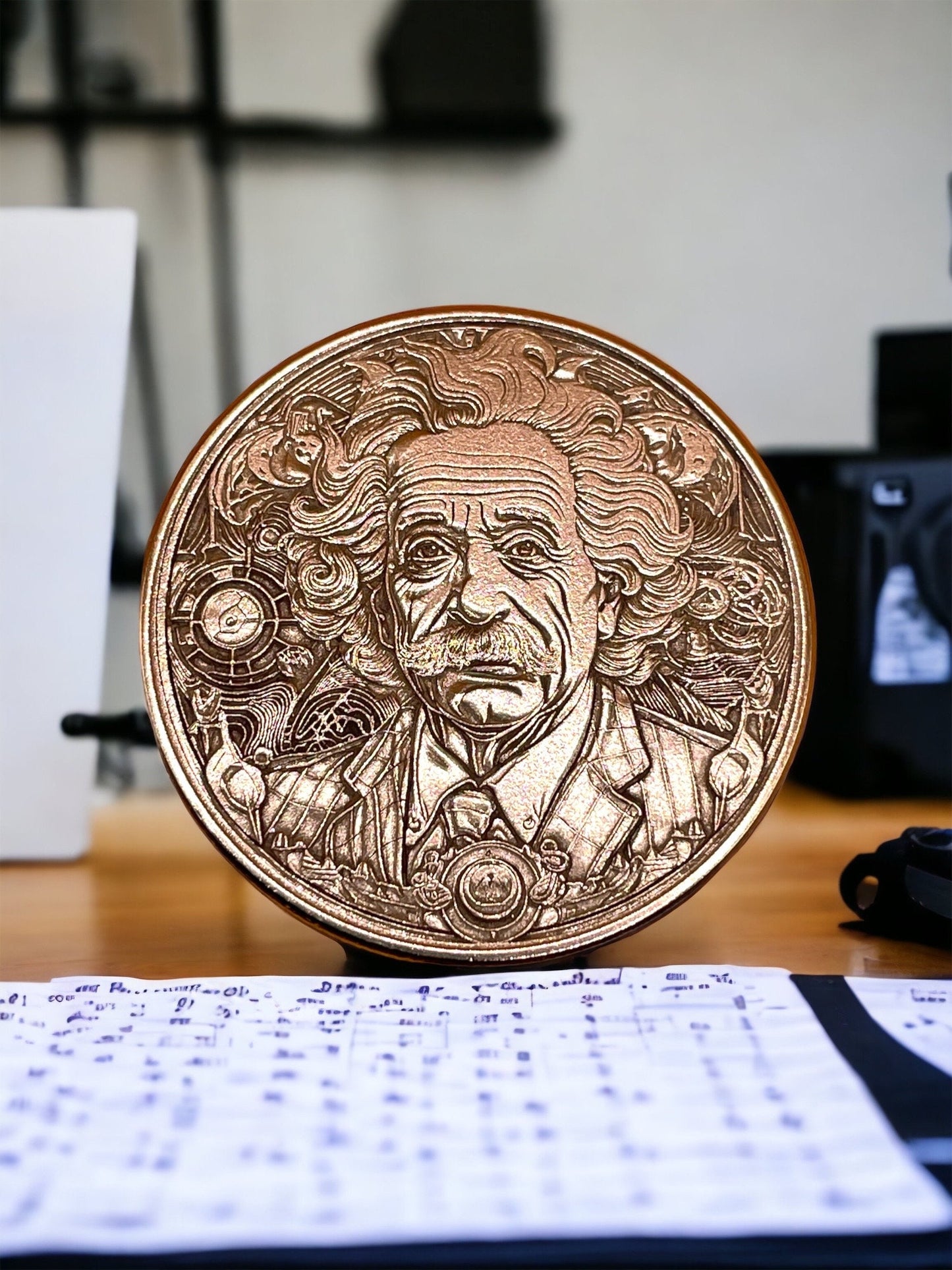 Genius Mind - Albert Einstein Brass Coin
