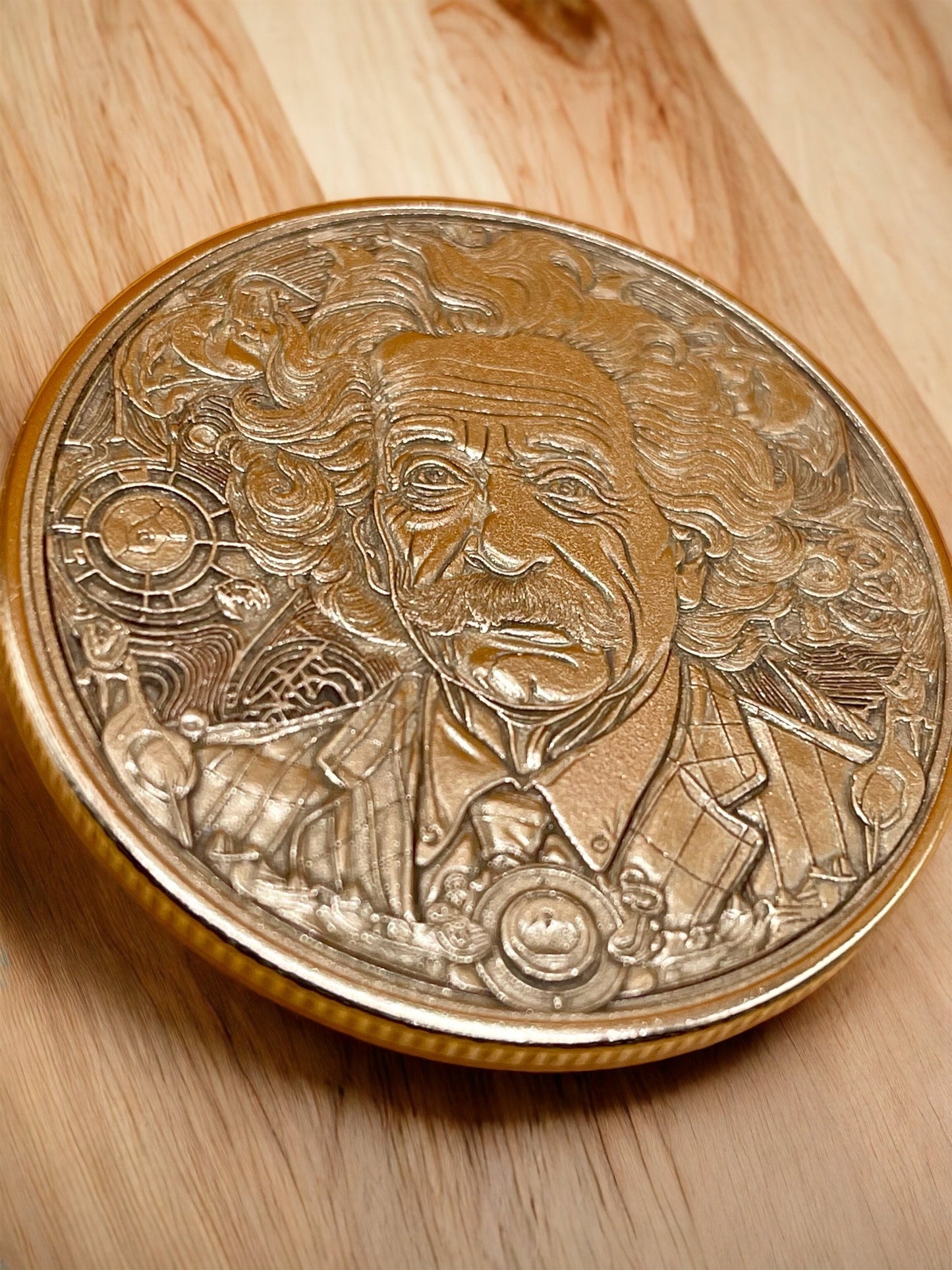Genius Mind - Albert Einstein Brass Coin