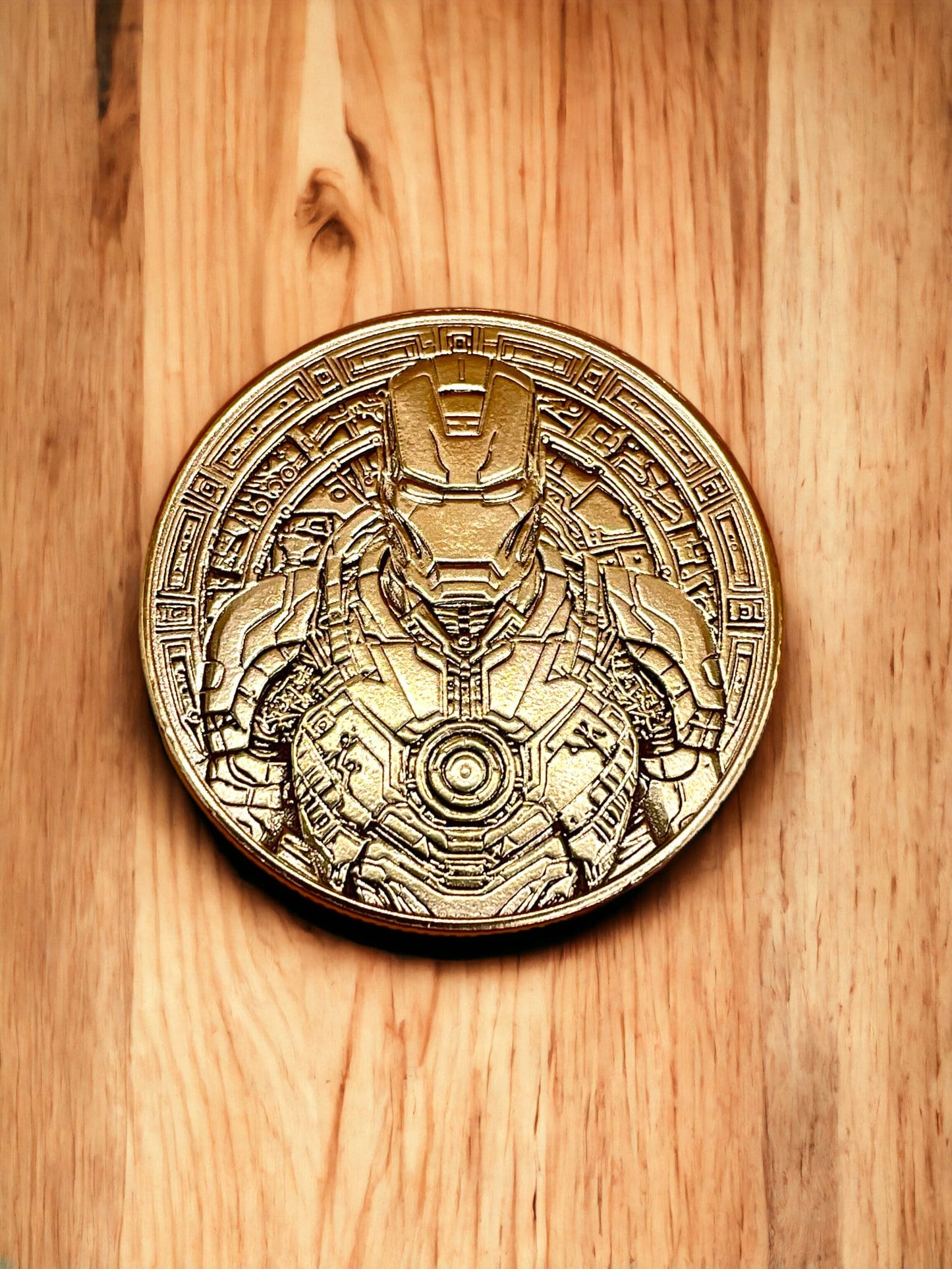 Iron Man Brass Coin - Arc Reactor Power