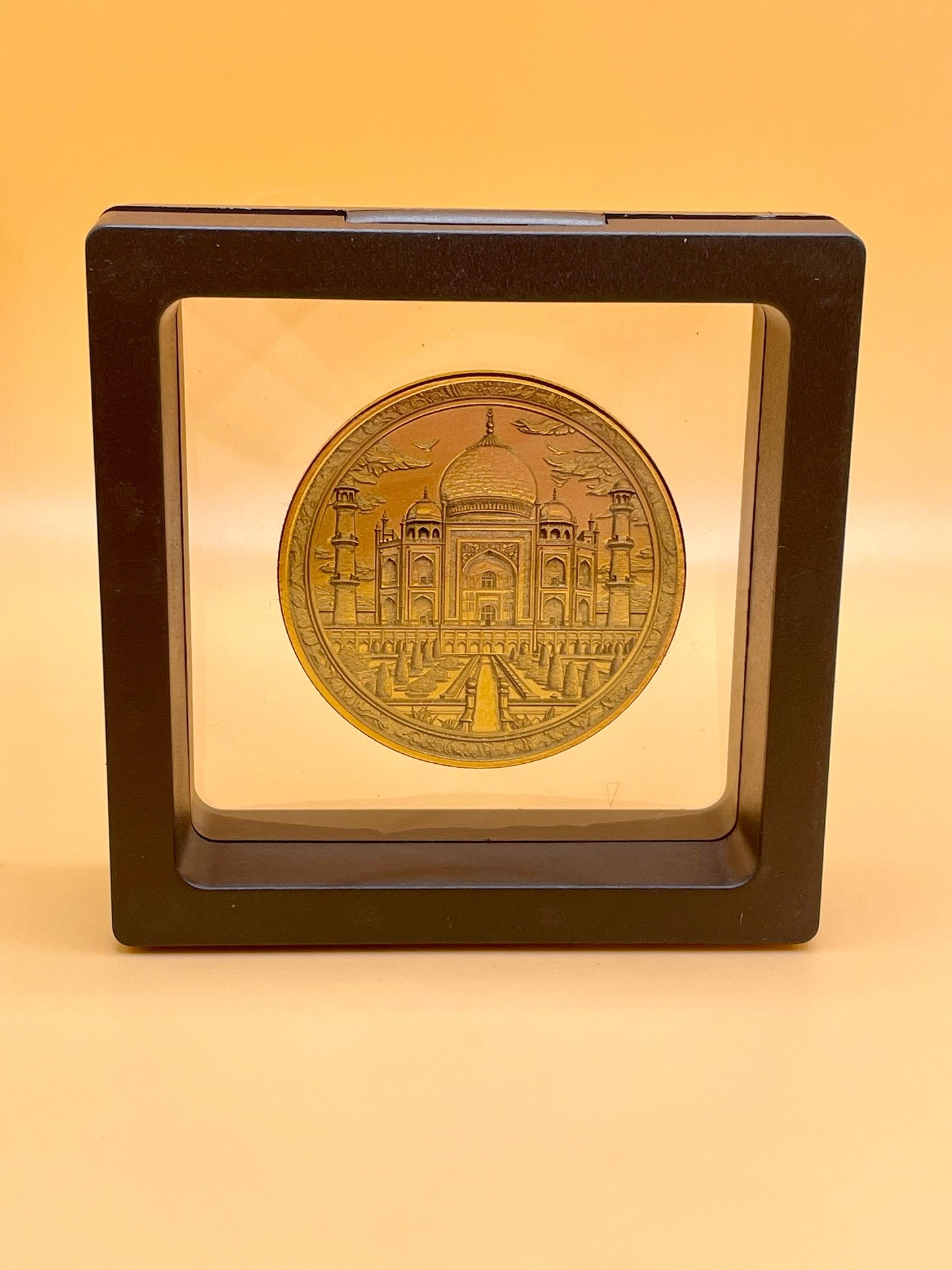 Eternal Splendor - Taj Mahal Engraved Brass Coin