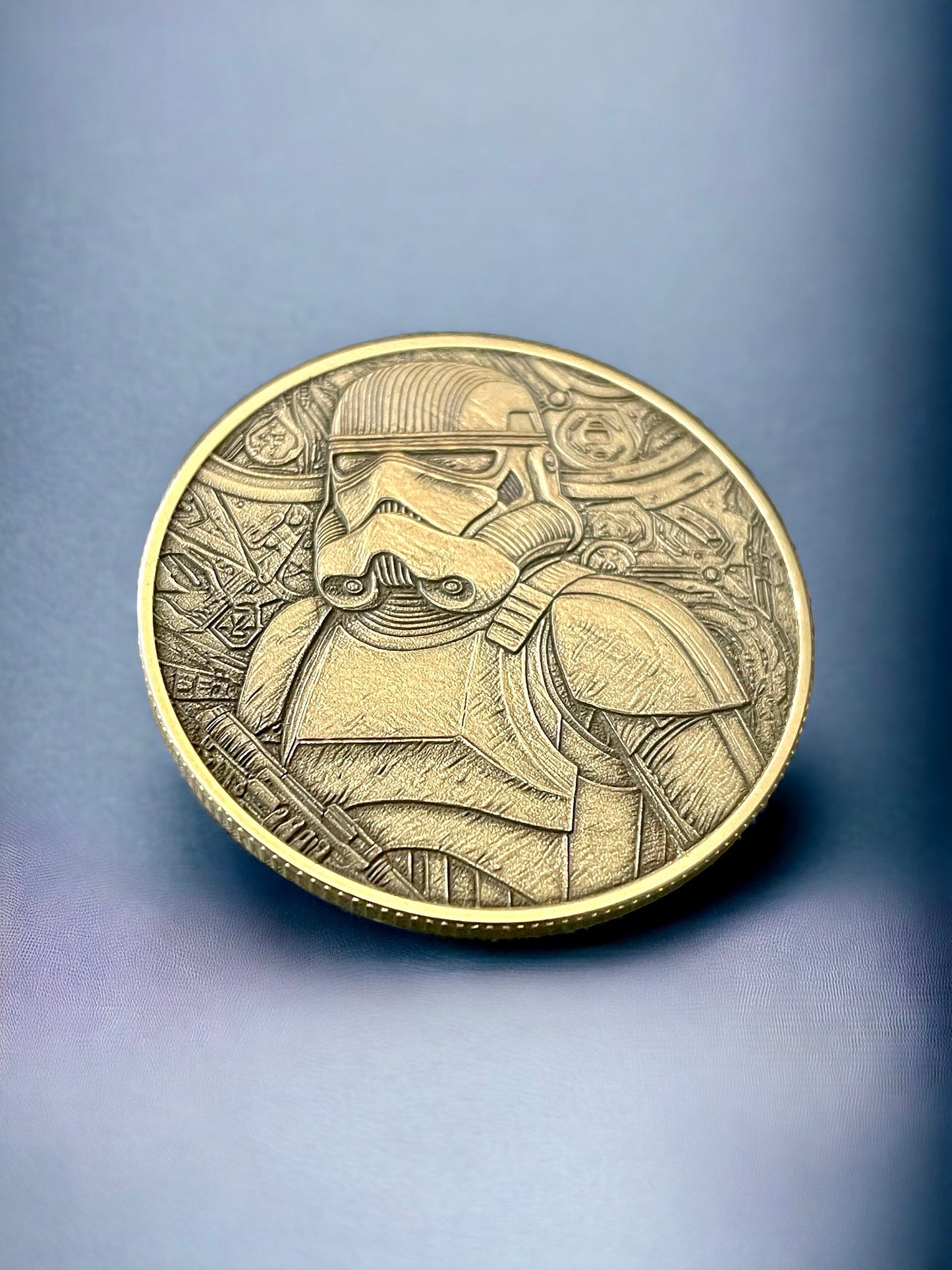 Galactic Guardians - Star Wars Stormtrooper Engraved Brass Coin
