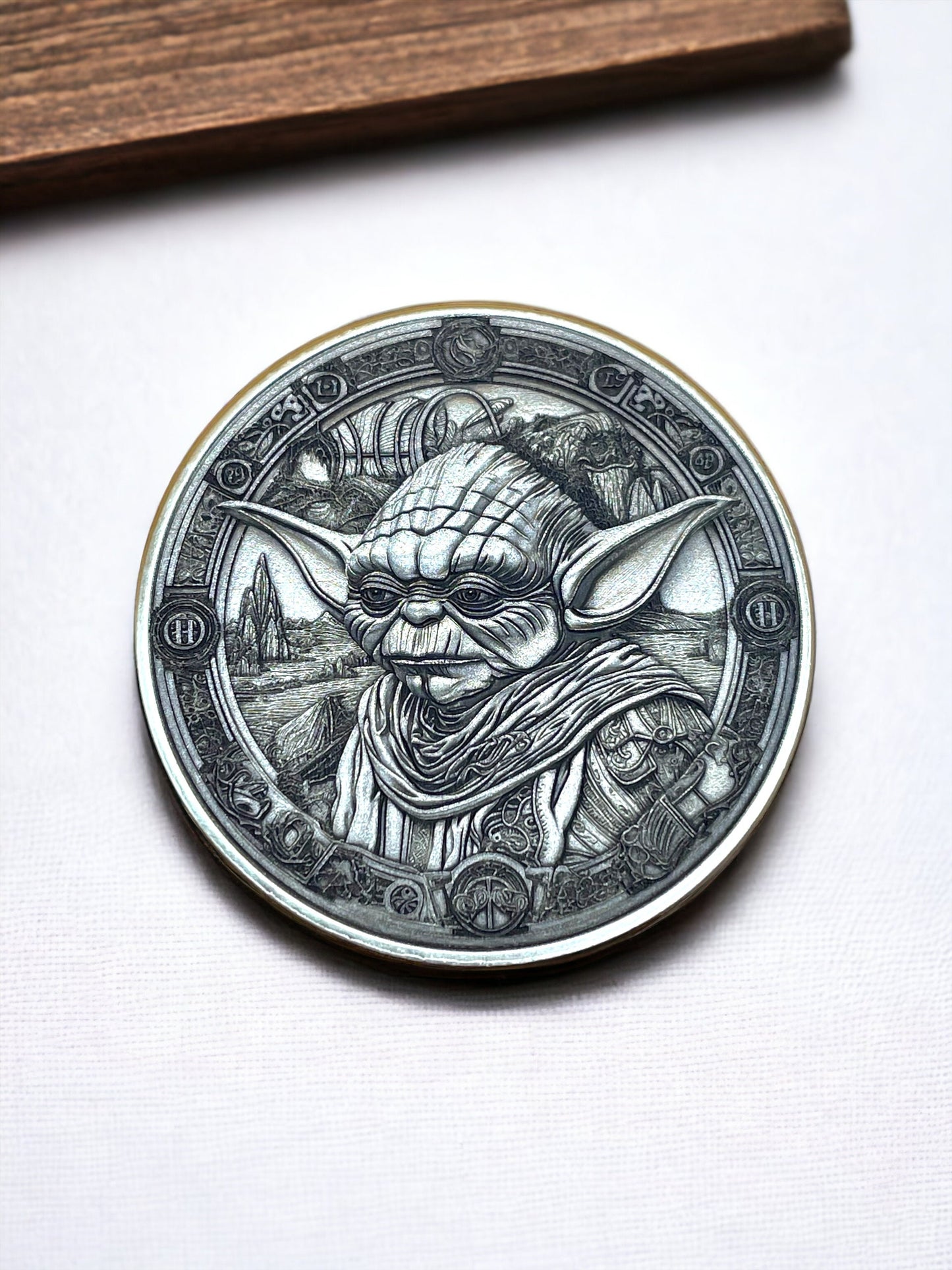 Master of Wisdom - Yoda Brass Coin