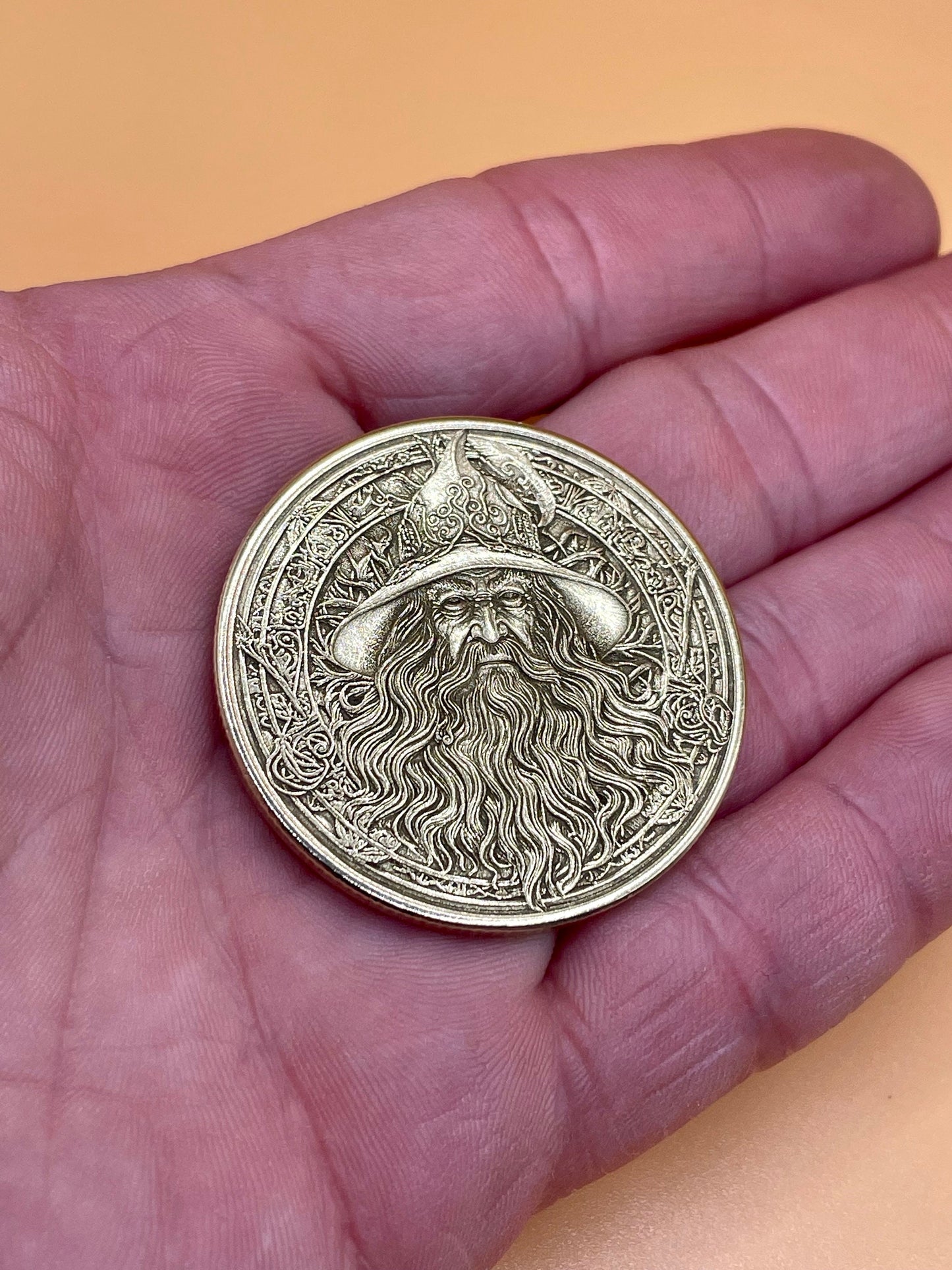 The Guiding Light - Gandalf the Grey Brass Coin