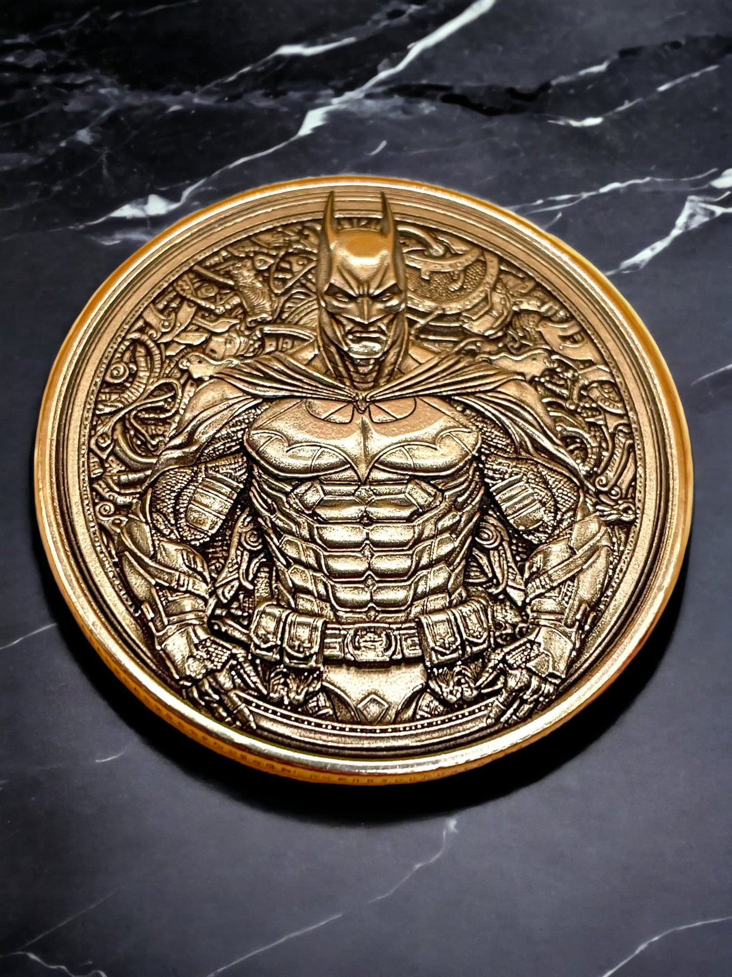 Legendary Crusader - Brass Coin with Batman