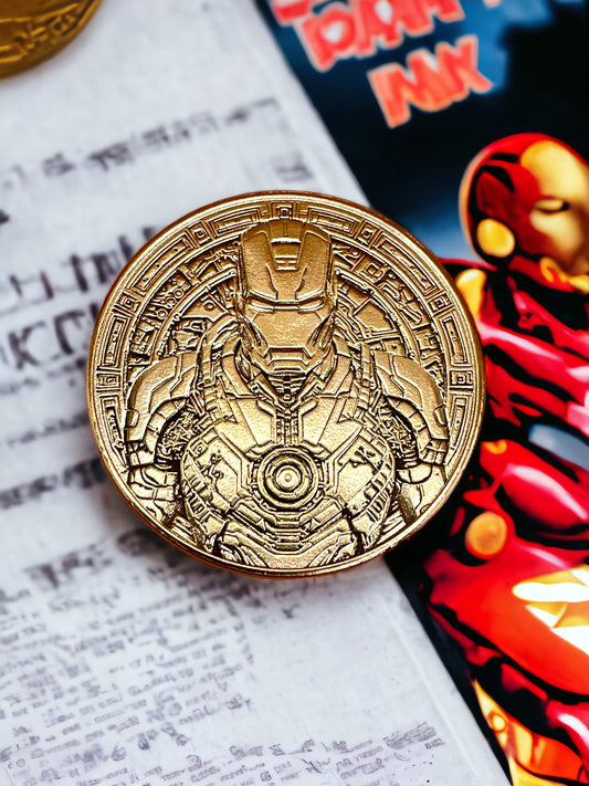 Iron Man Brass Coin - Arc Reactor Power
