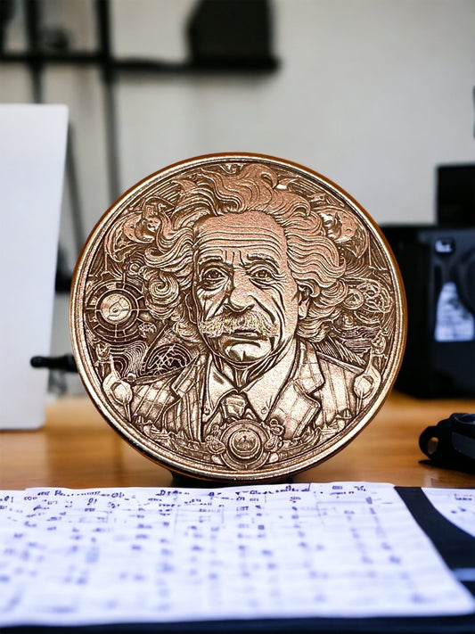 Genius Mind - Albert Einstein Brass Coin