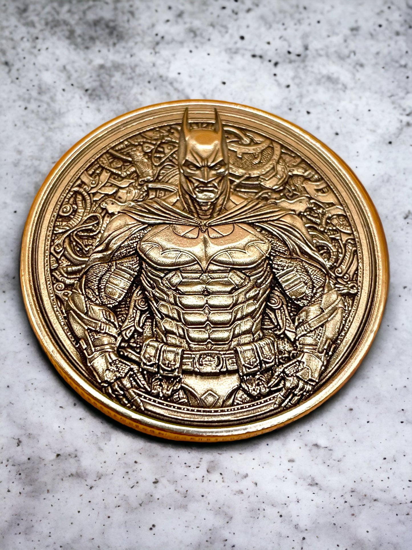Legendary Crusader - Brass Coin with Batman