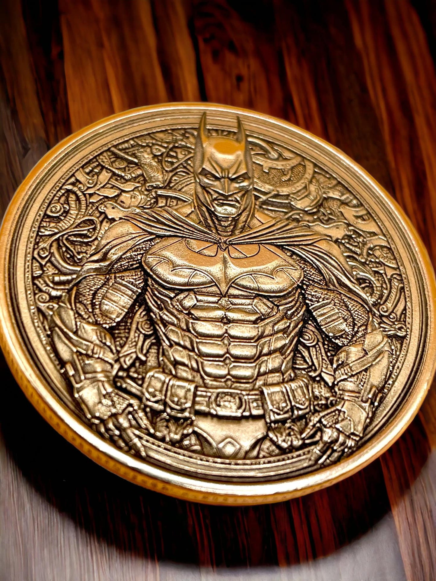 Legendary Crusader - Brass Coin with Batman