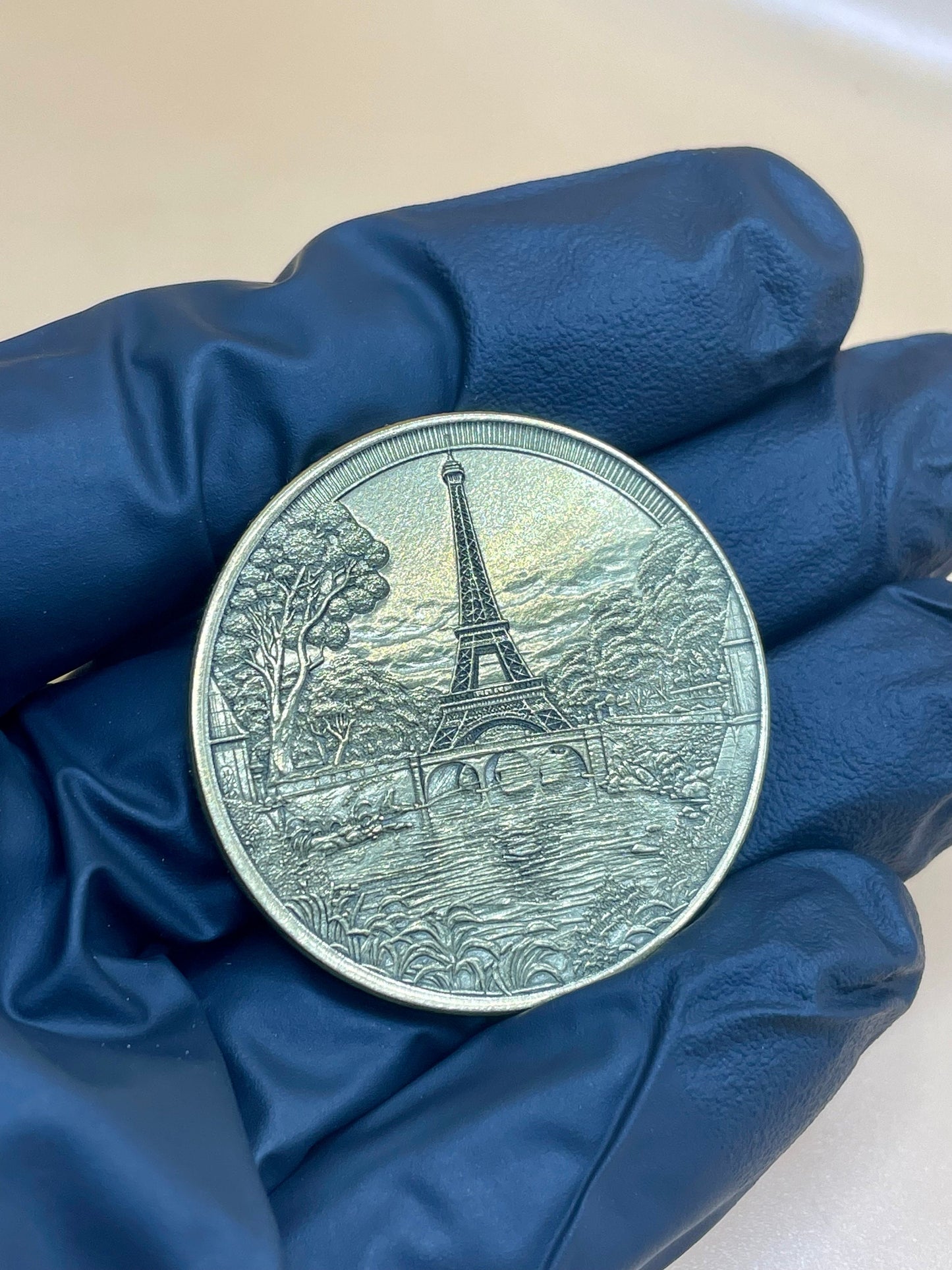 Parisian Elegance - Eiffel Tower Brass Coin