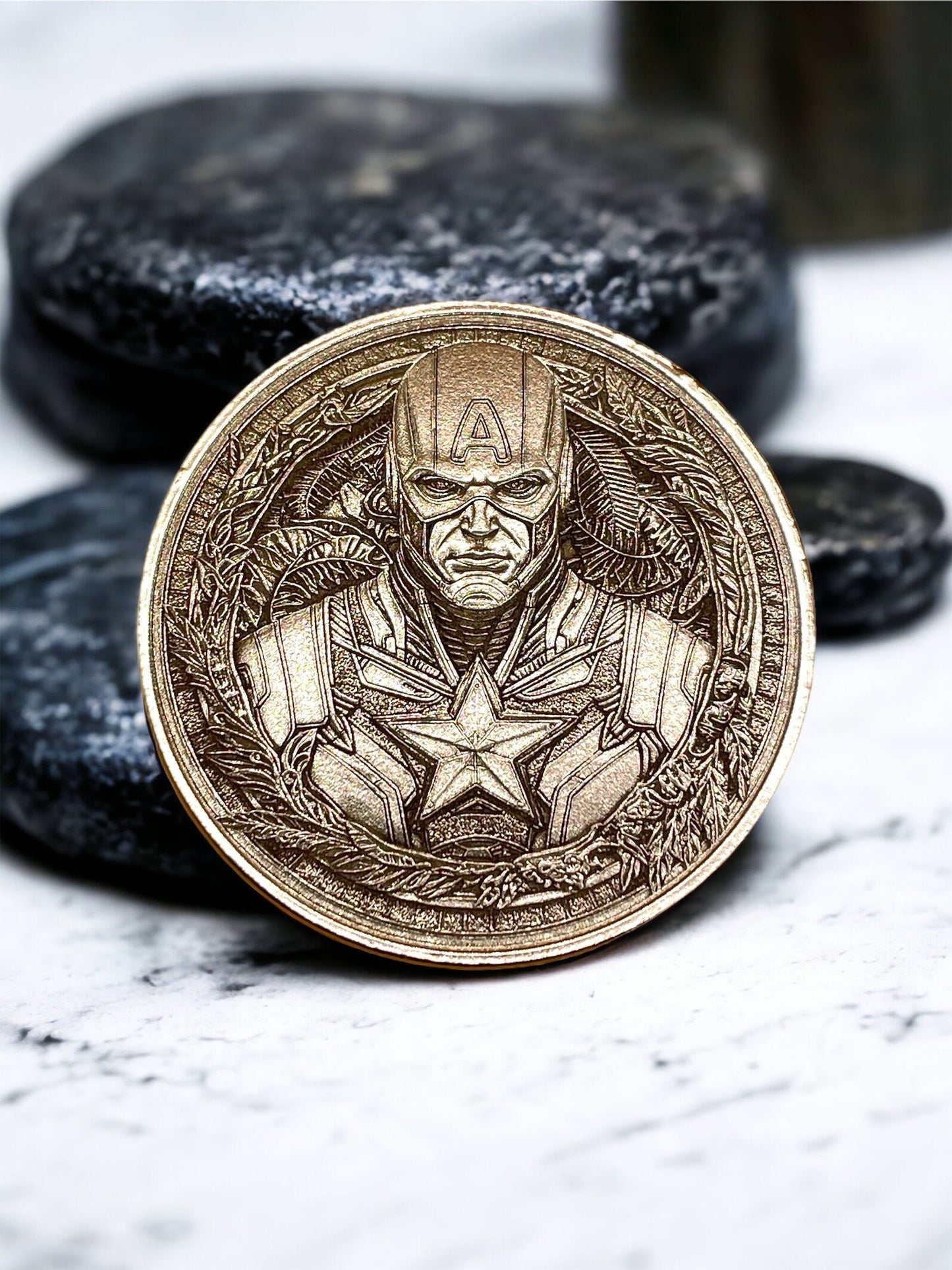 Star-Spangled Sentinel - Captain America Brass Coin