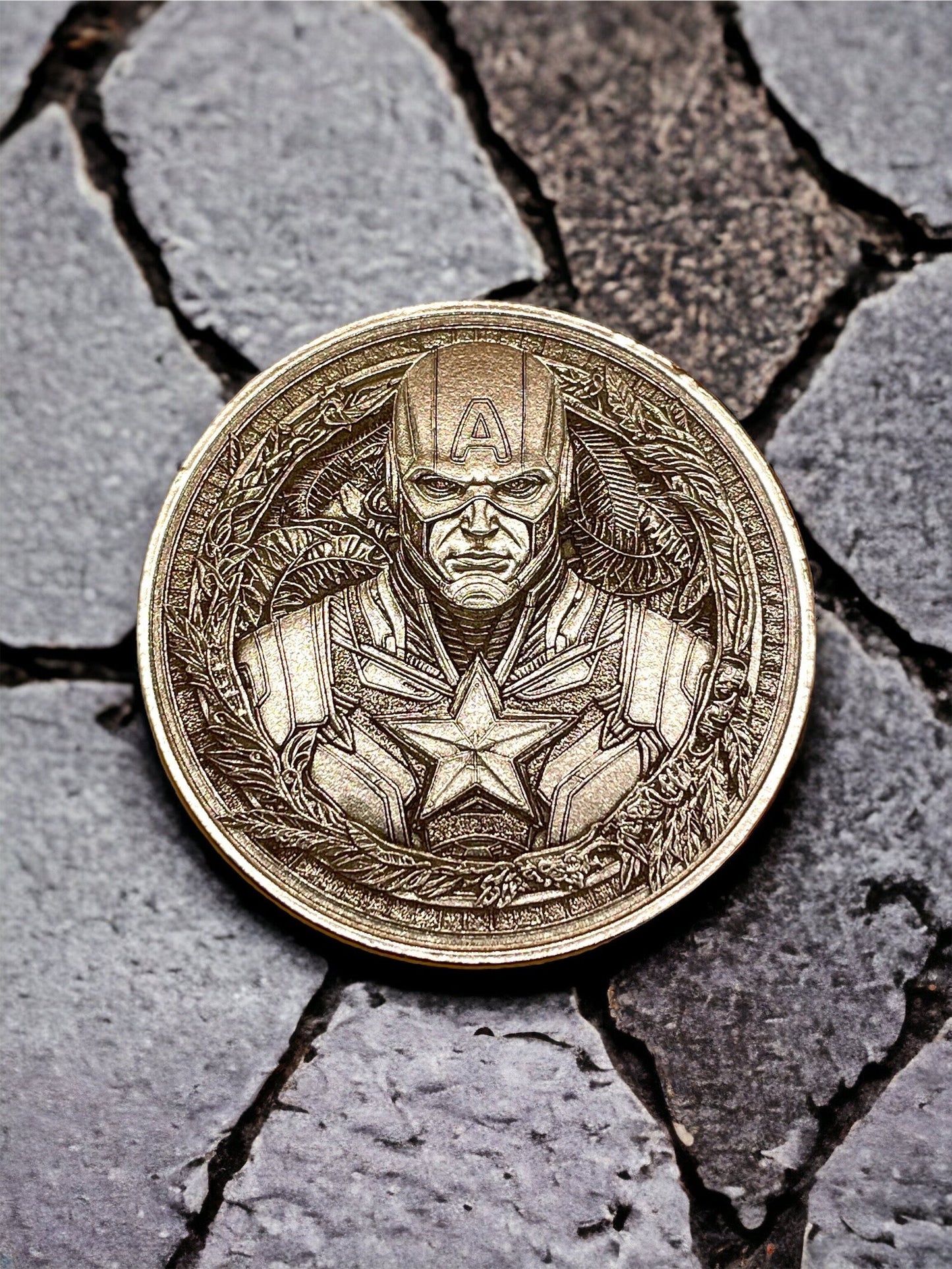 Star-Spangled Sentinel - Captain America Brass Coin