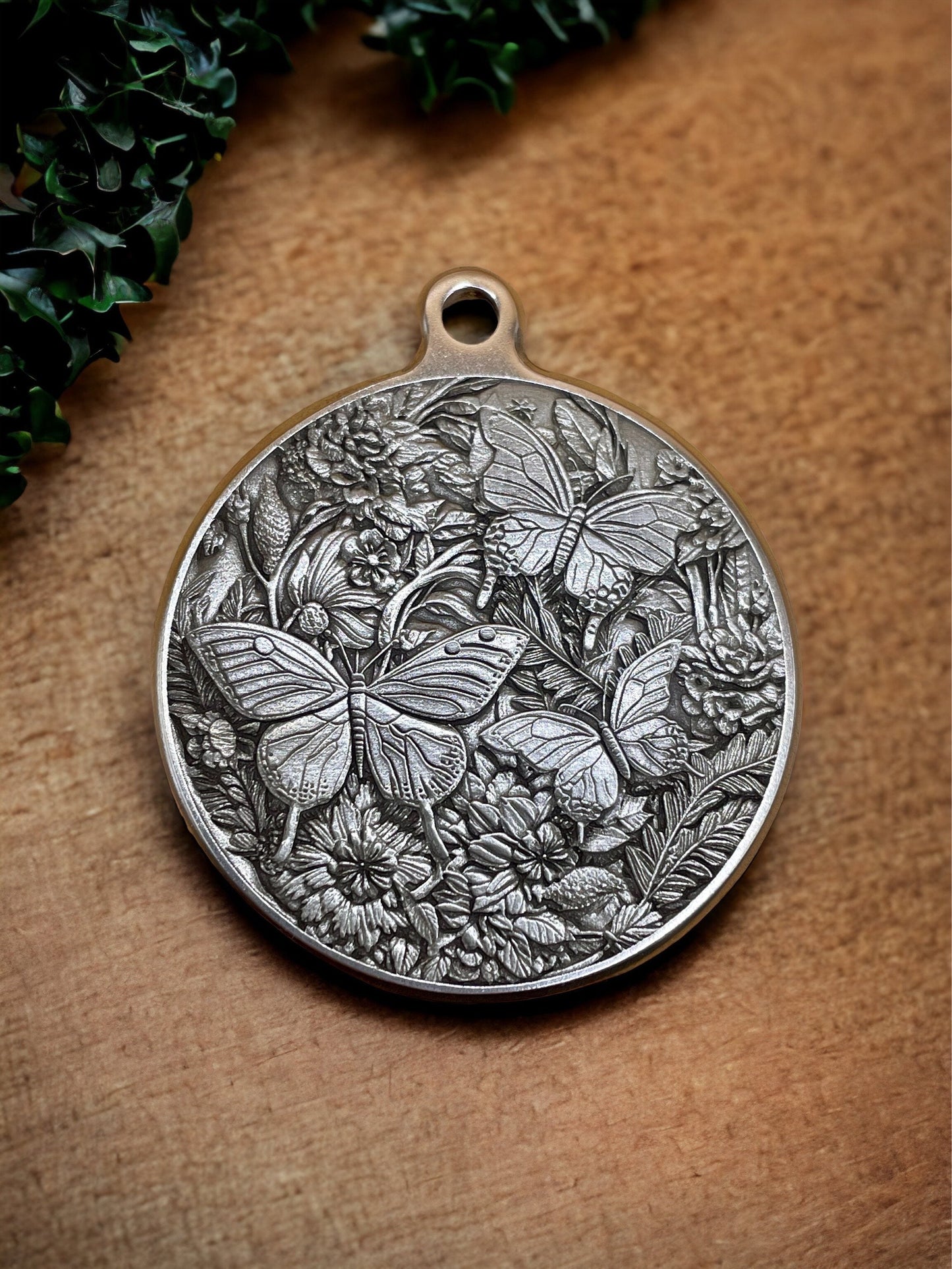 Fluttering Elegance - Butterflies & Flowers Pendant