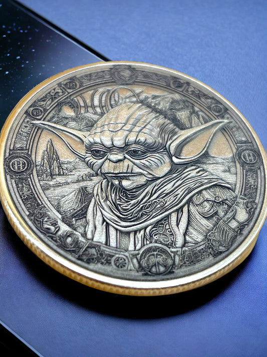 Master of Wisdom - Yoda Brass Coin