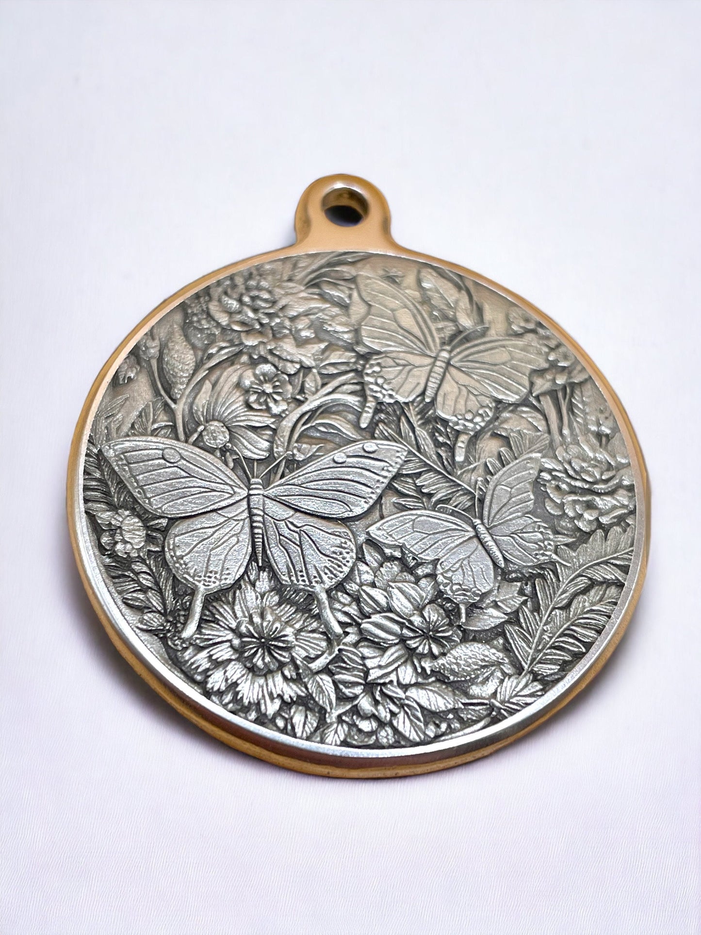 Fluttering Elegance - Butterflies & Flowers Pendant