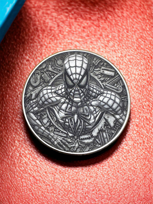Web-Slinger's Tribute - Spider-Man Engraved Brass Coin