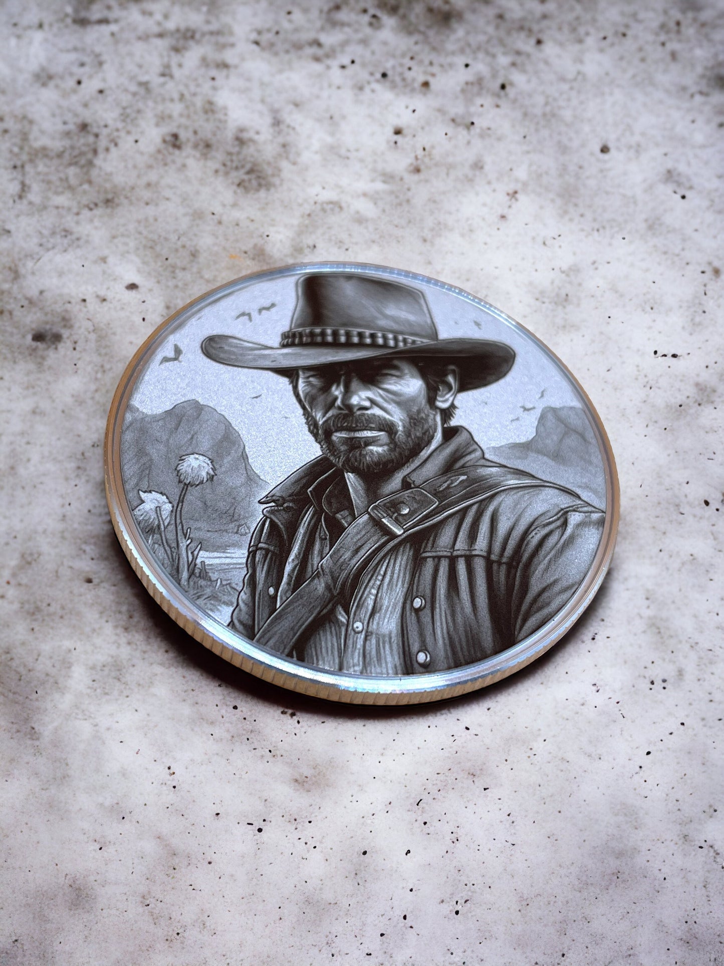 Outlaw's Legacy - 50mm Stainless Steel Arthur Morgan Coin (RDR2)