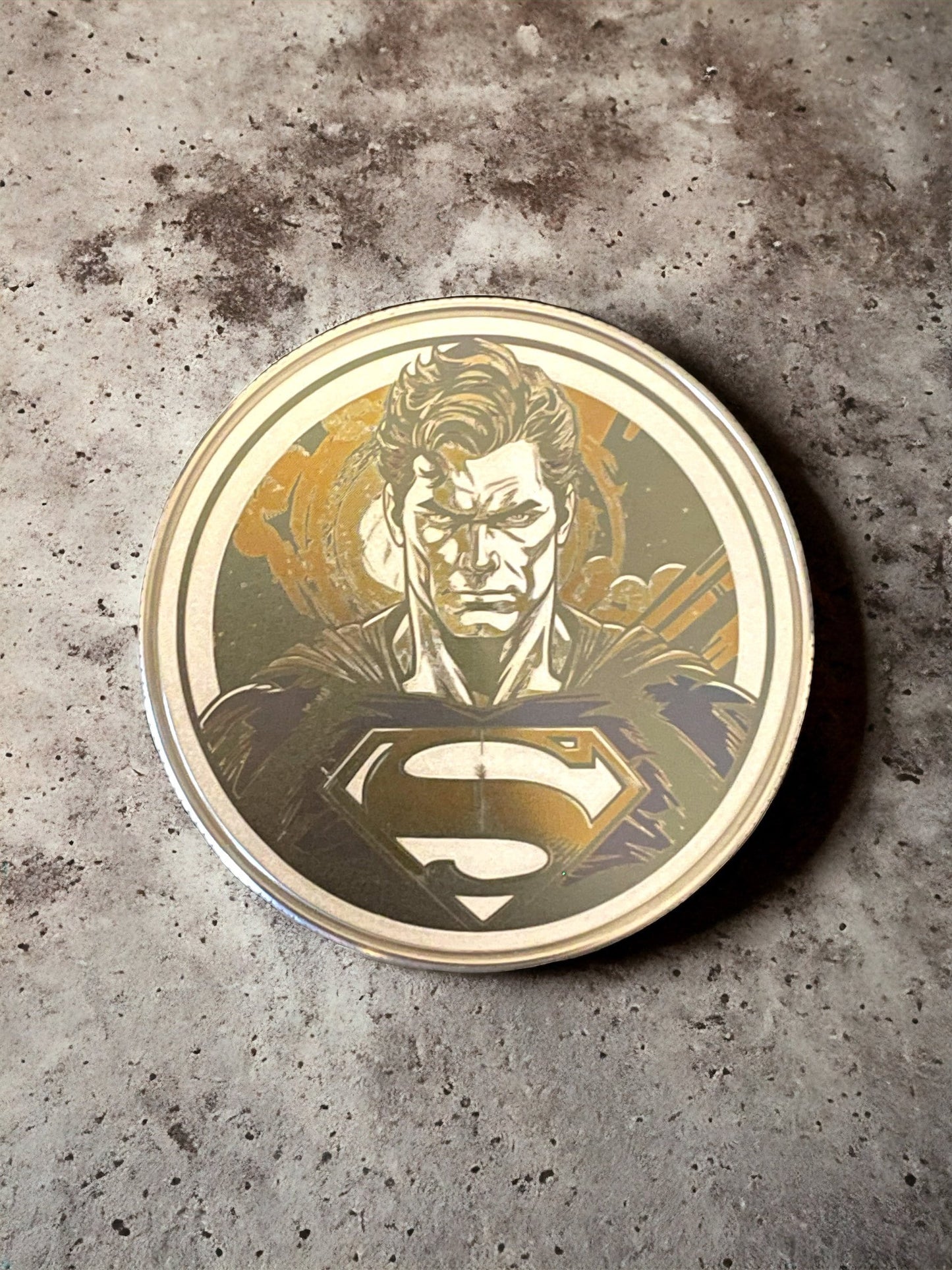 Man of Steel Tribute - 50mm Stainless Steel Superman Collector's Coin