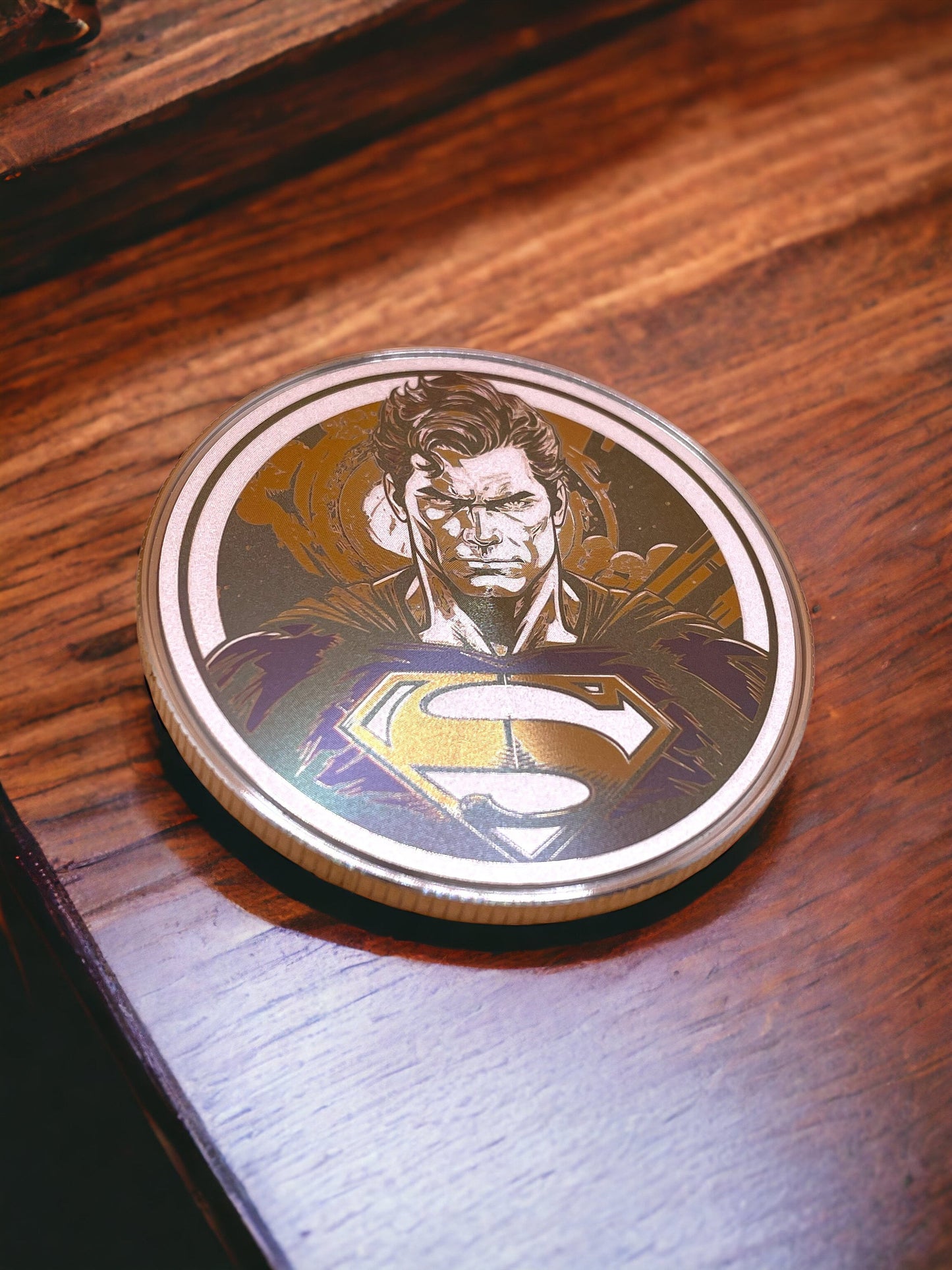 Man of Steel Tribute - 50mm Stainless Steel Superman Collector's Coin