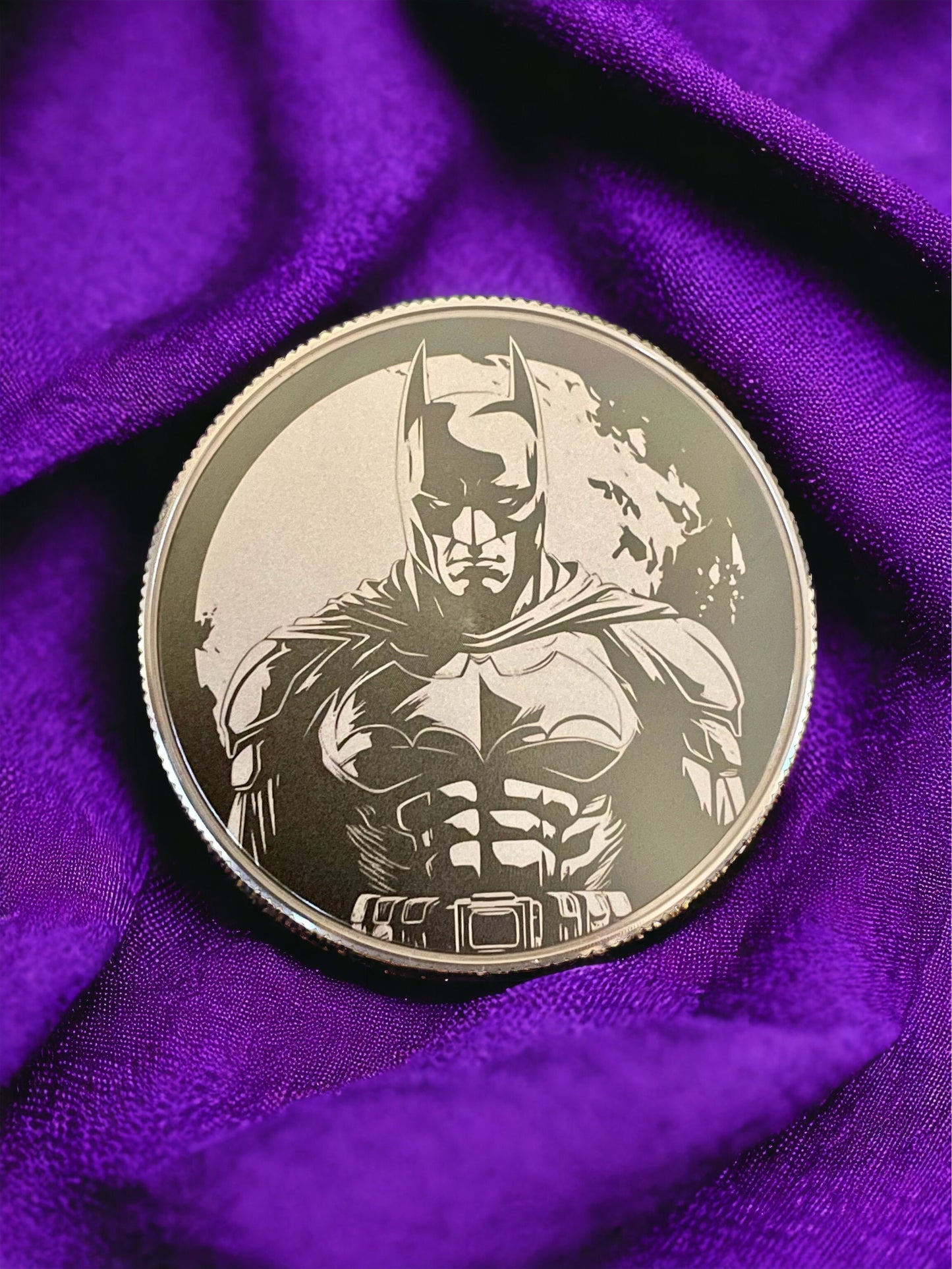 Dark Knight's Emblem - 50mm Stainless Steel Batman Collector's Coin