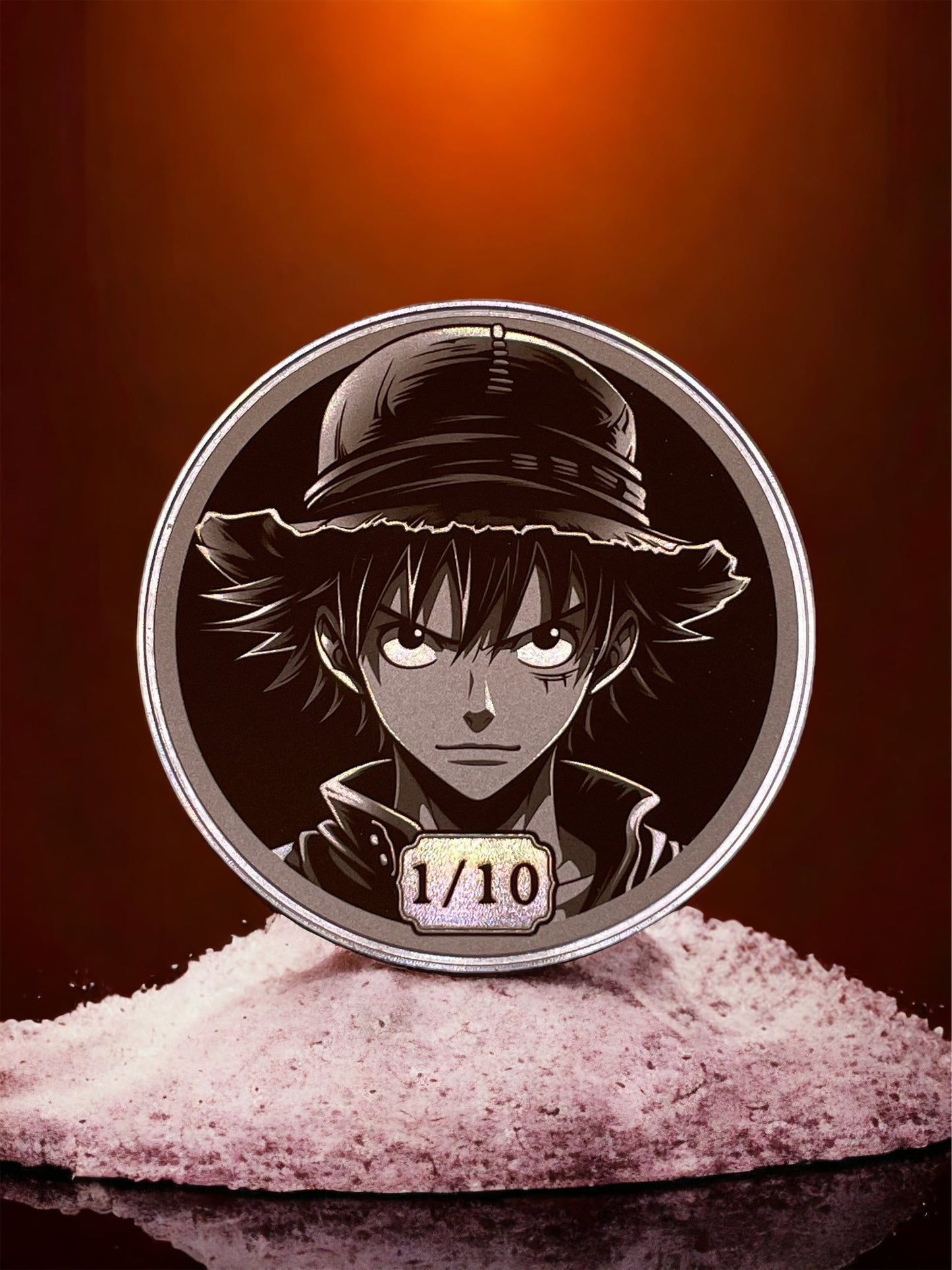 Captain's Resolve - One Piece 50mm Stainless Steel Monkey D. Luffy Coin (Limited Edition)