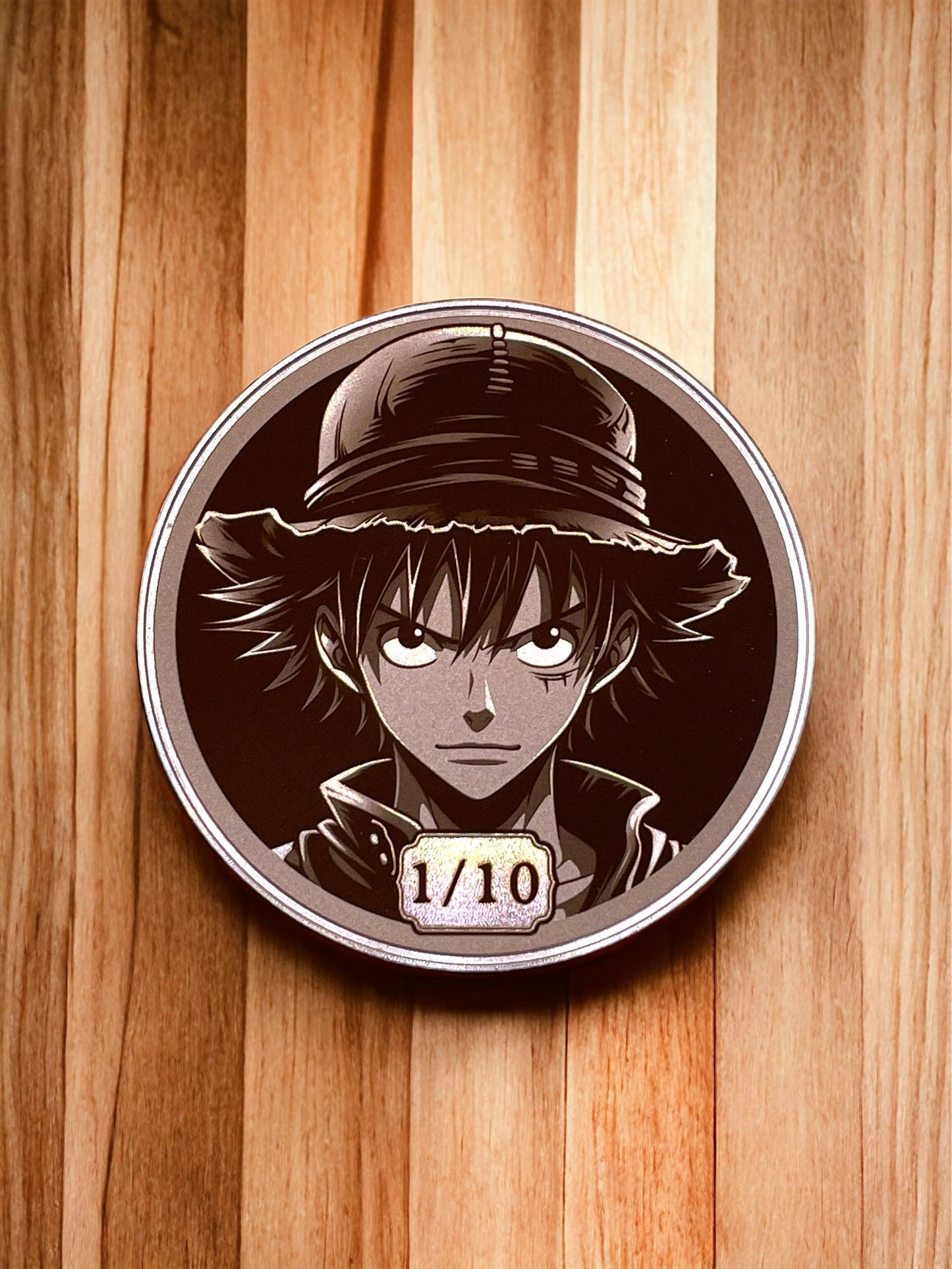 Captain's Resolve - One Piece 50mm Stainless Steel Monkey D. Luffy Coin (Limited Edition)