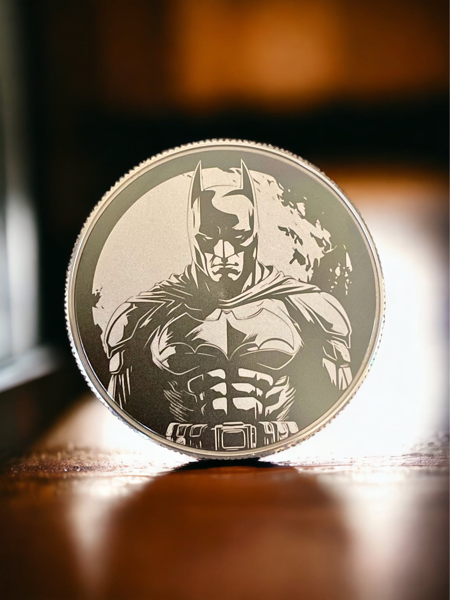 Dark Knight's Emblem - 50mm Stainless Steel Batman Collector's Coin