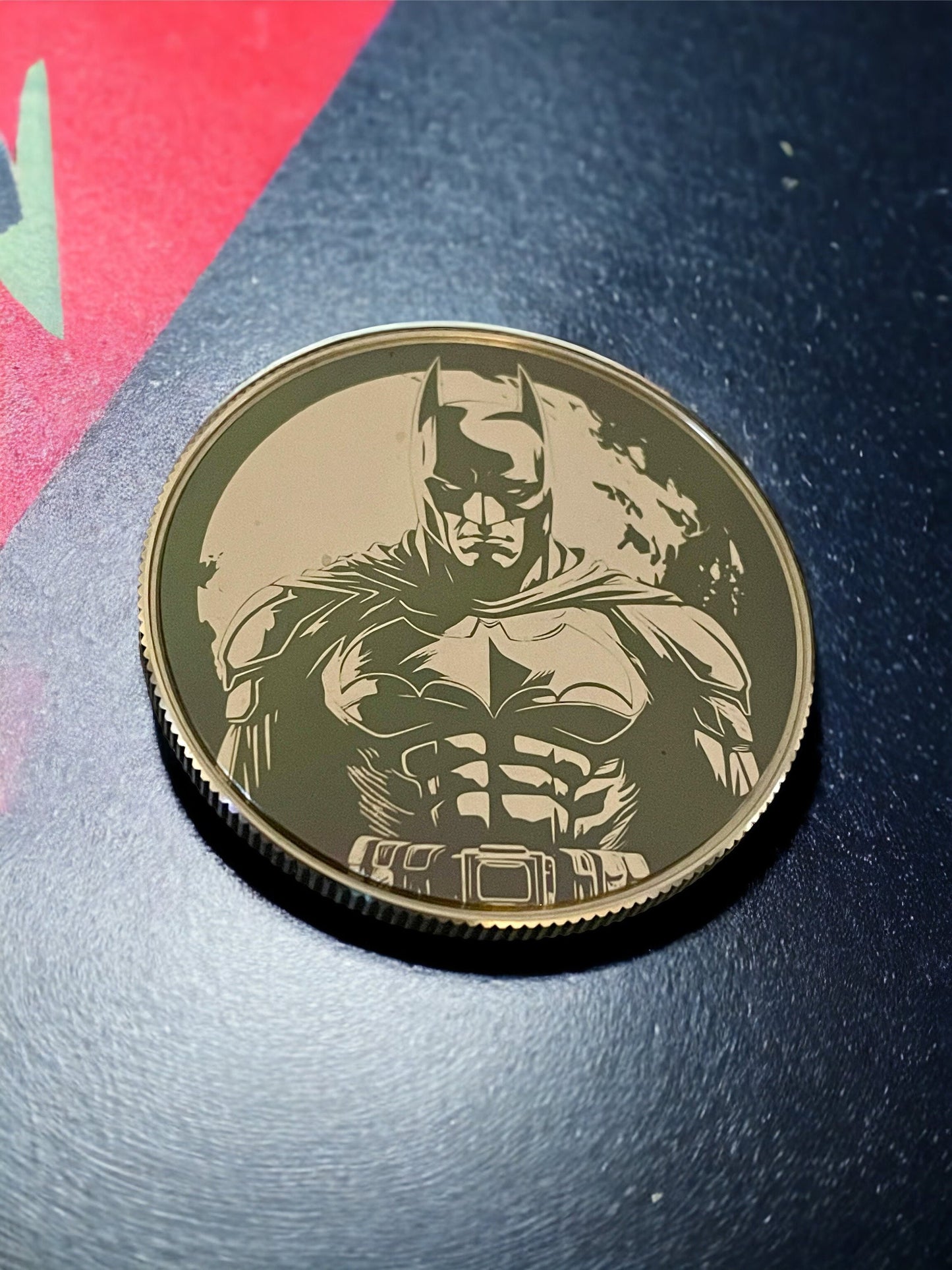 Dark Knight's Emblem - 50mm Stainless Steel Batman Collector's Coin