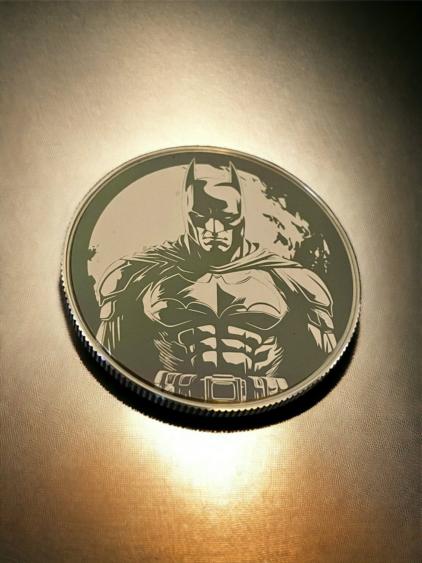 Dark Knight's Emblem - 50mm Stainless Steel Batman Collector's Coin