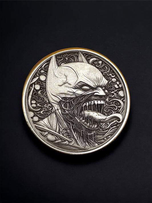 Dark Symphony - Brass Coin with Symbiote Batman