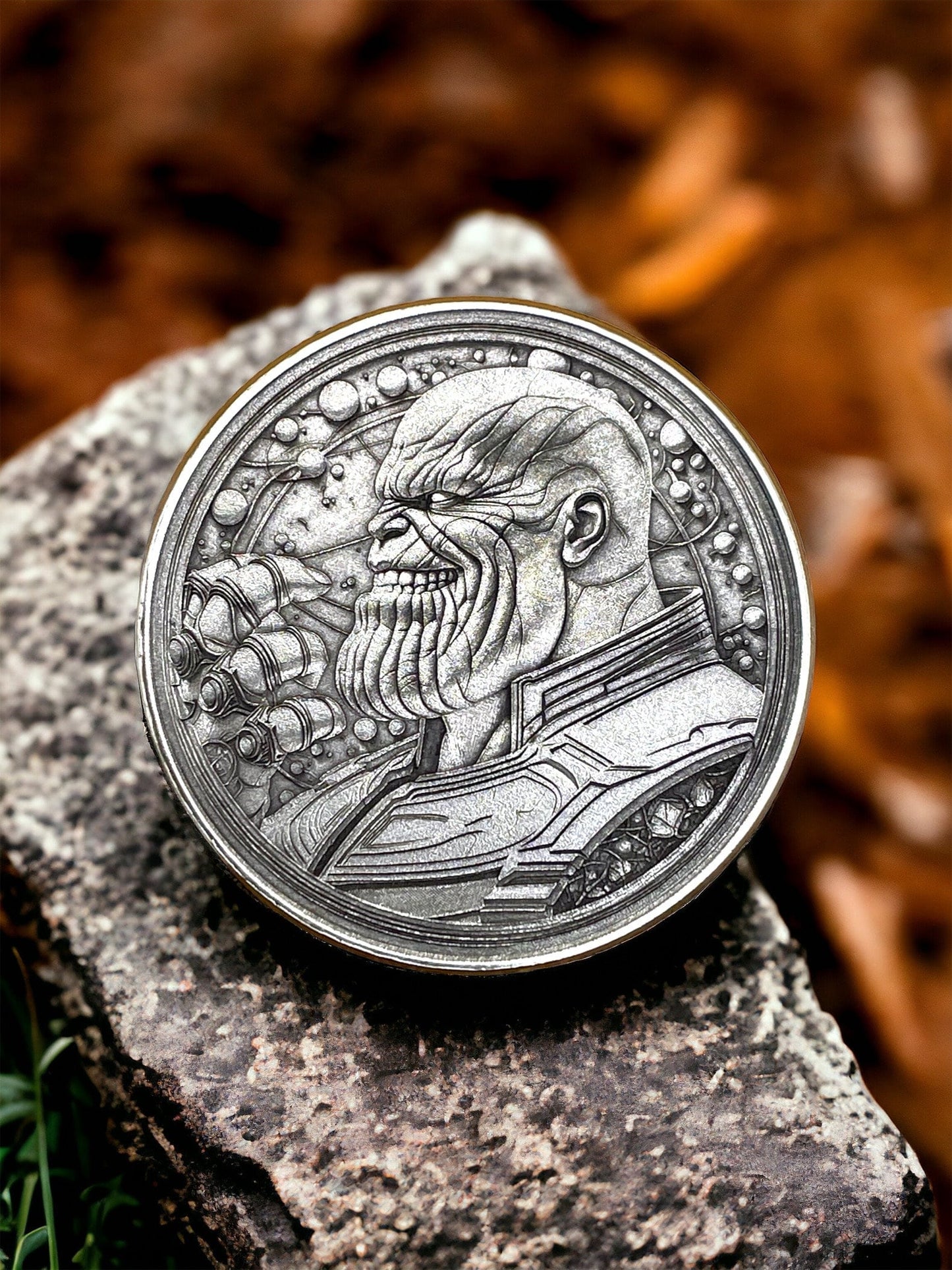 Titanic Power - Brass Coin with Thanos