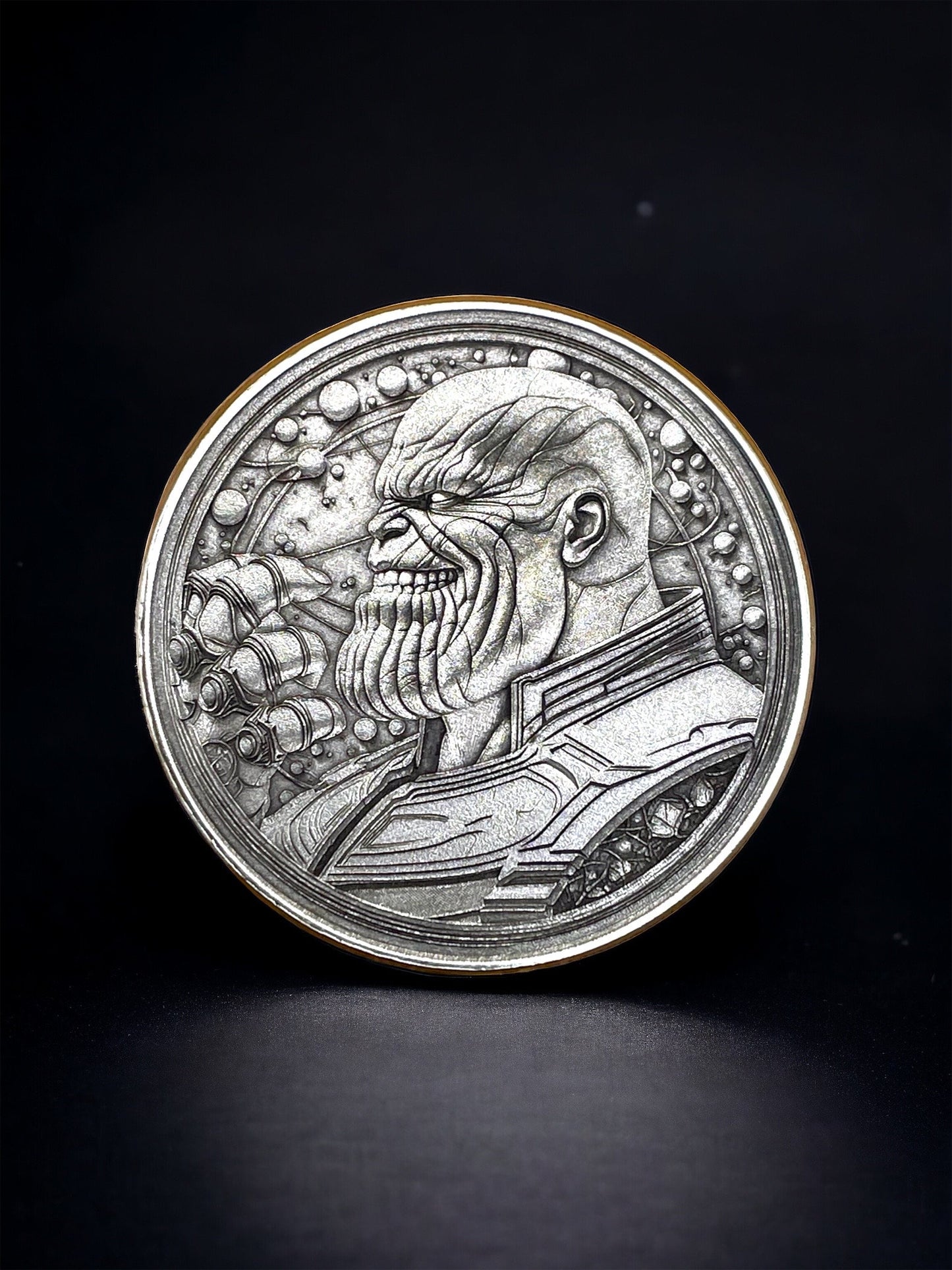 Titanic Power - Brass Coin with Thanos