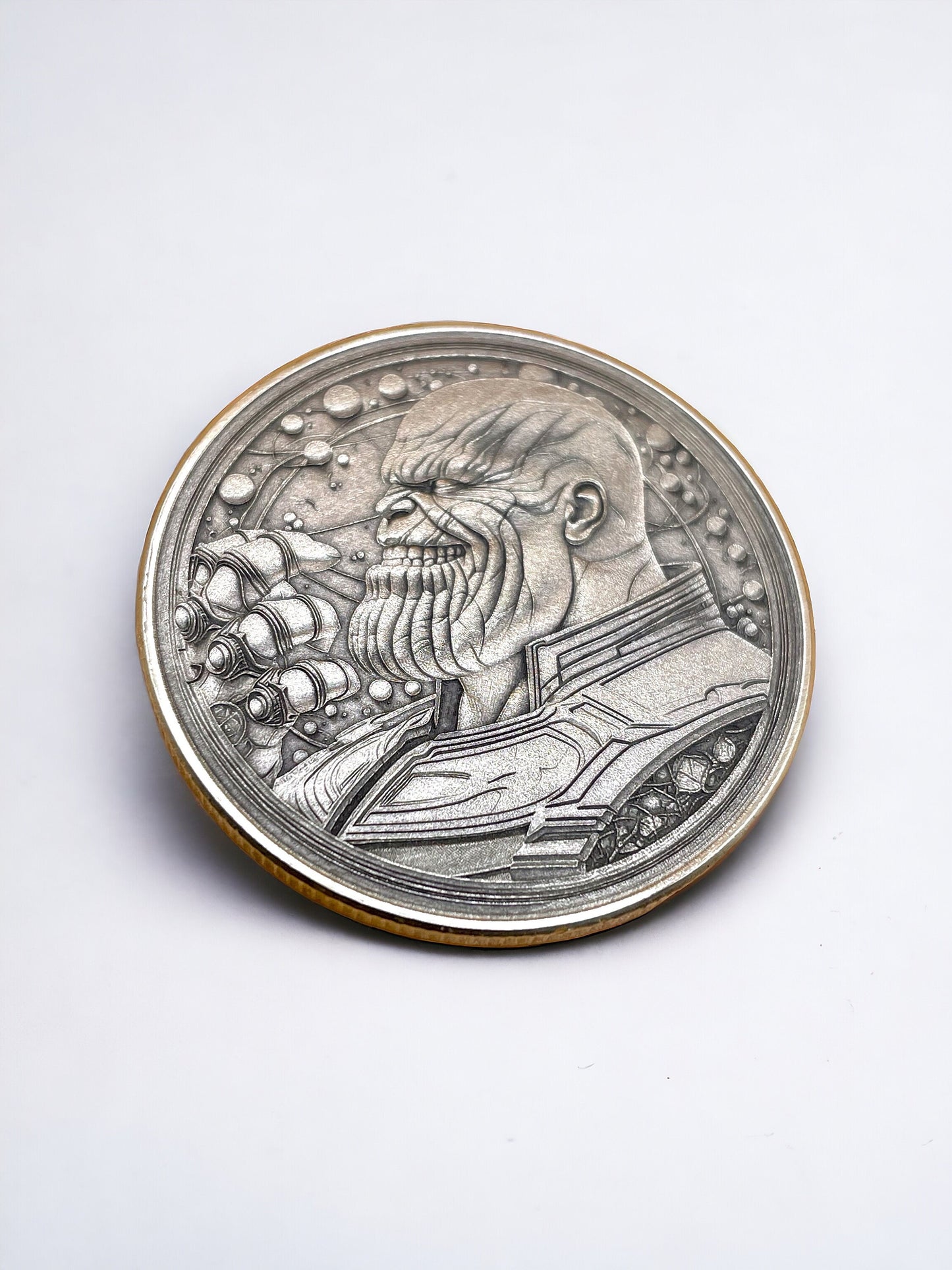 Titanic Power - Brass Coin with Thanos