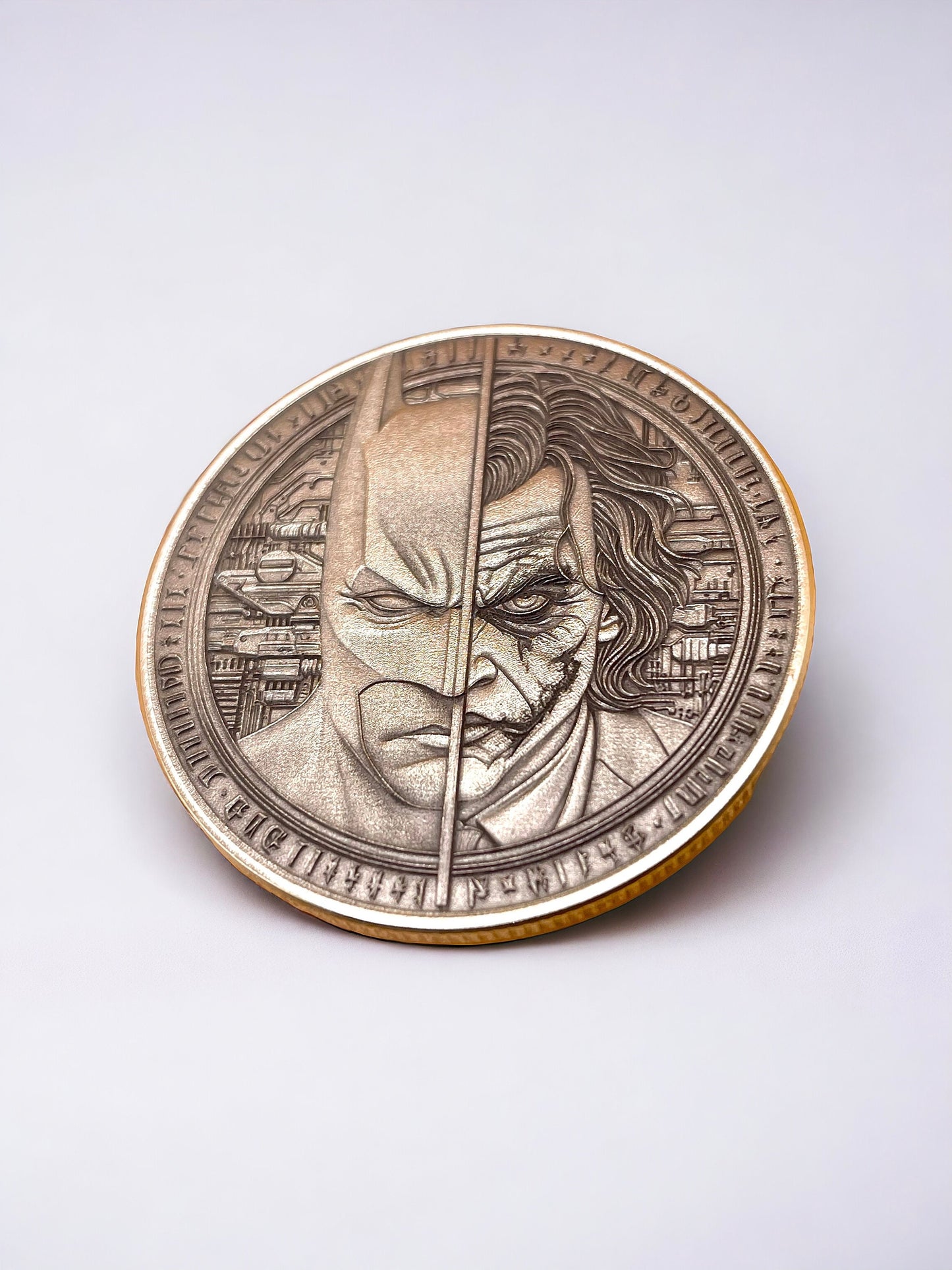 The Dark Duo - Brass Coin with Batman