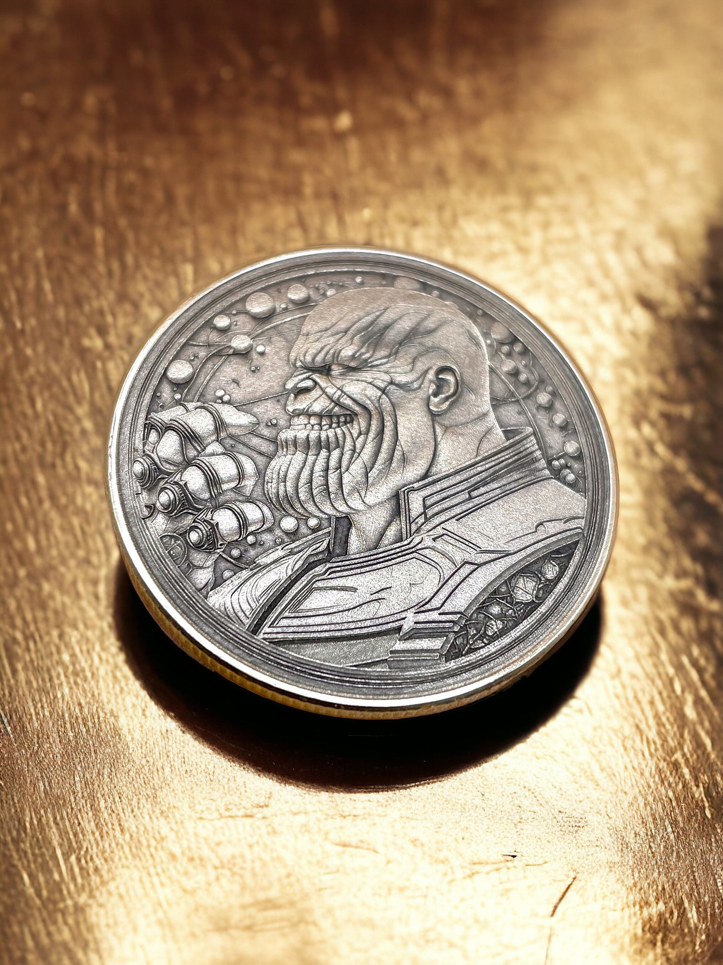 Titanic Power - Brass Coin with Thanos