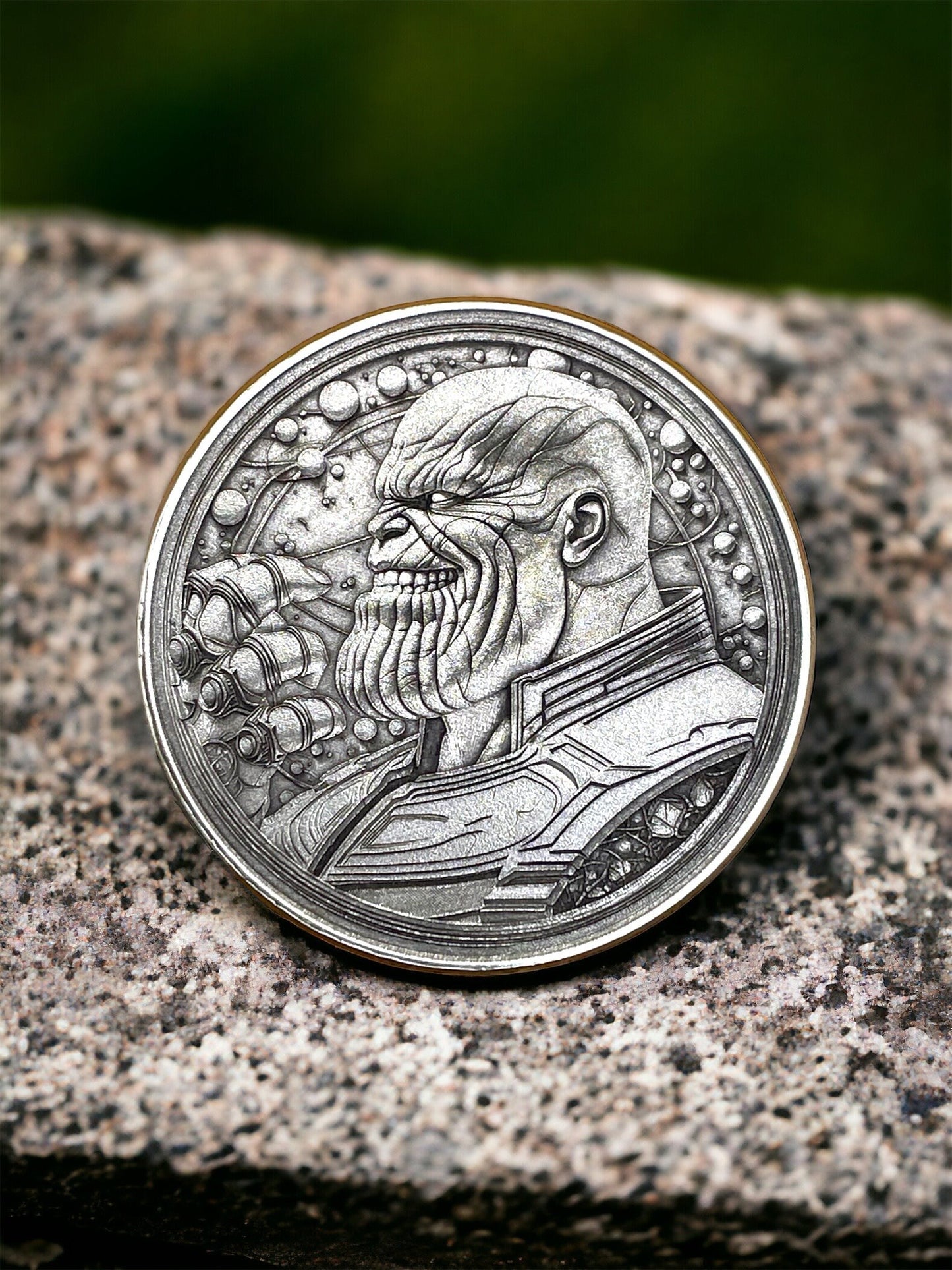 Titanic Power - Brass Coin with Thanos