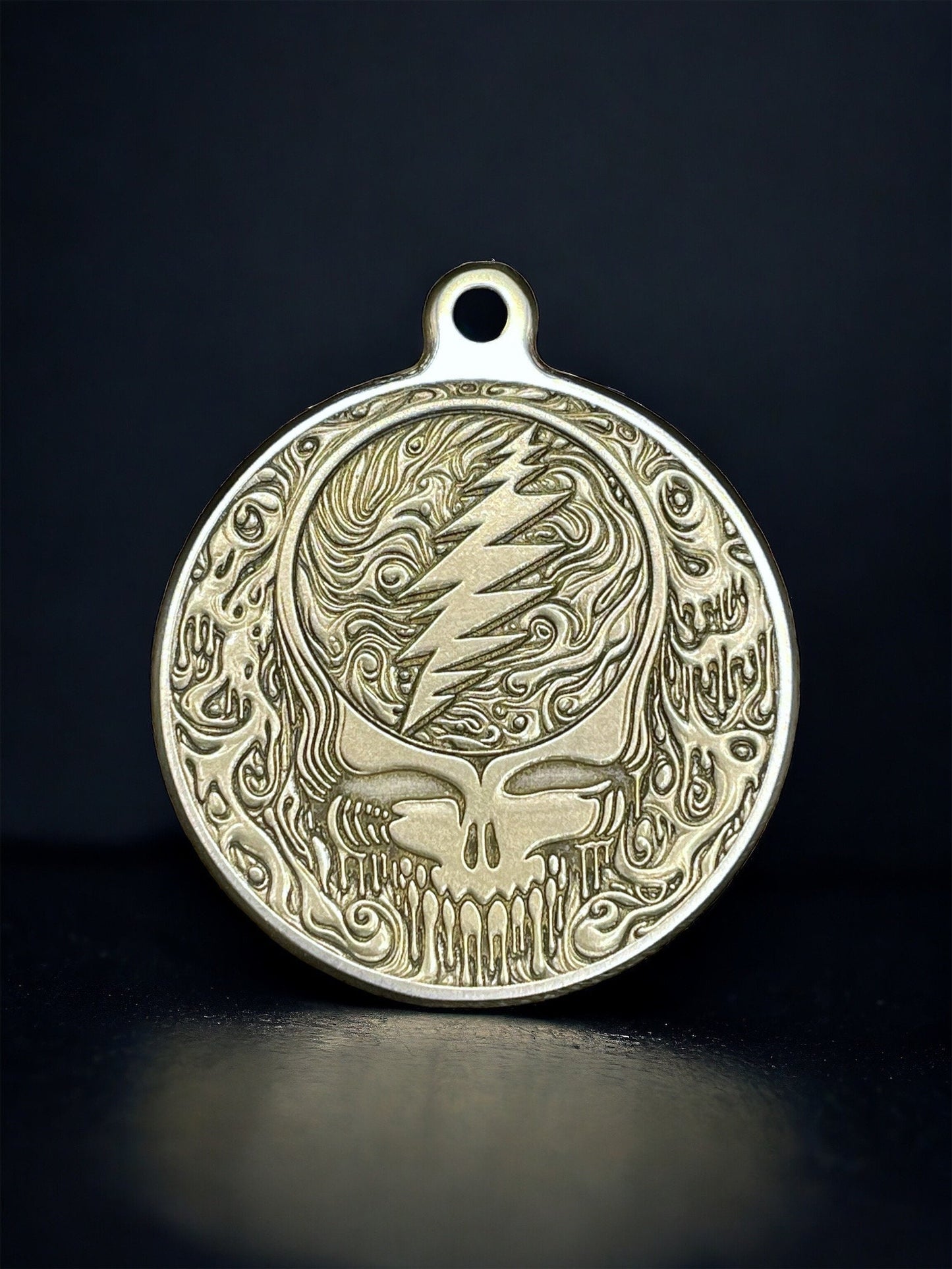 Psychedelic Groove - 44mm Brass Grateful Dead Logo Pendant