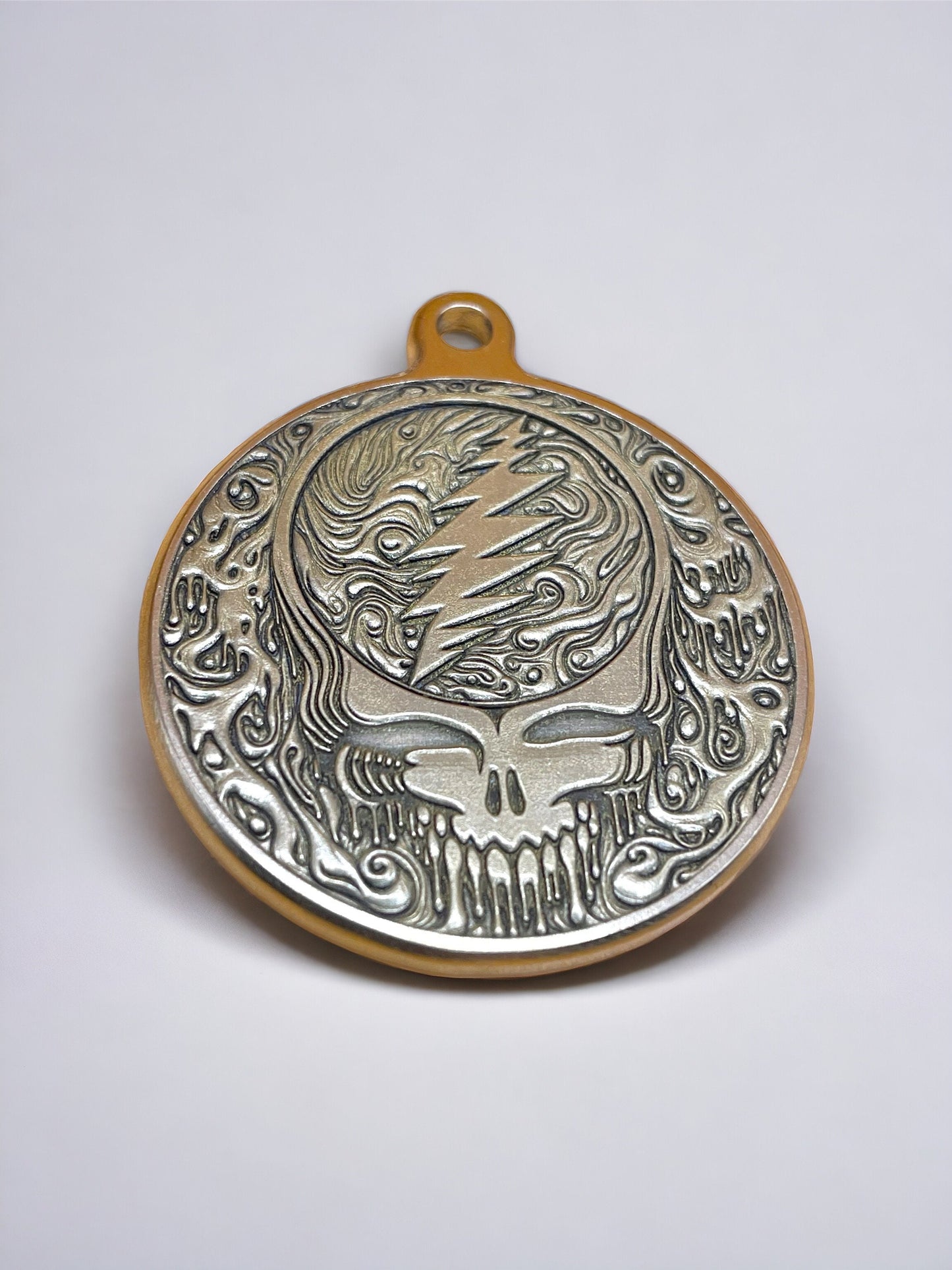 Psychedelic Groove - 44mm Brass Grateful Dead Logo Pendant