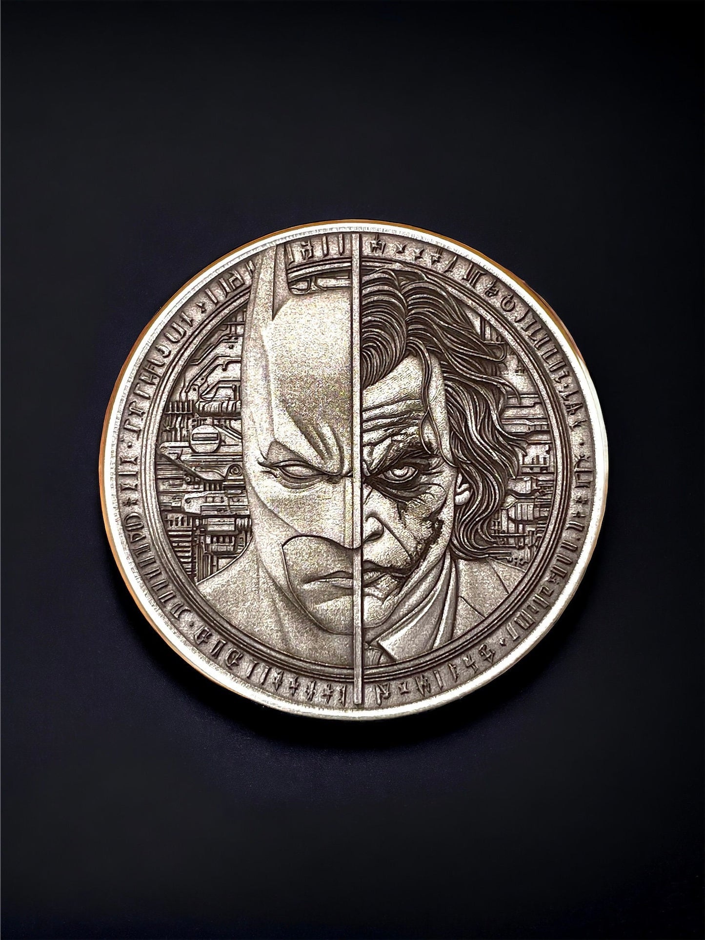 The Dark Duo - Brass Coin with Batman