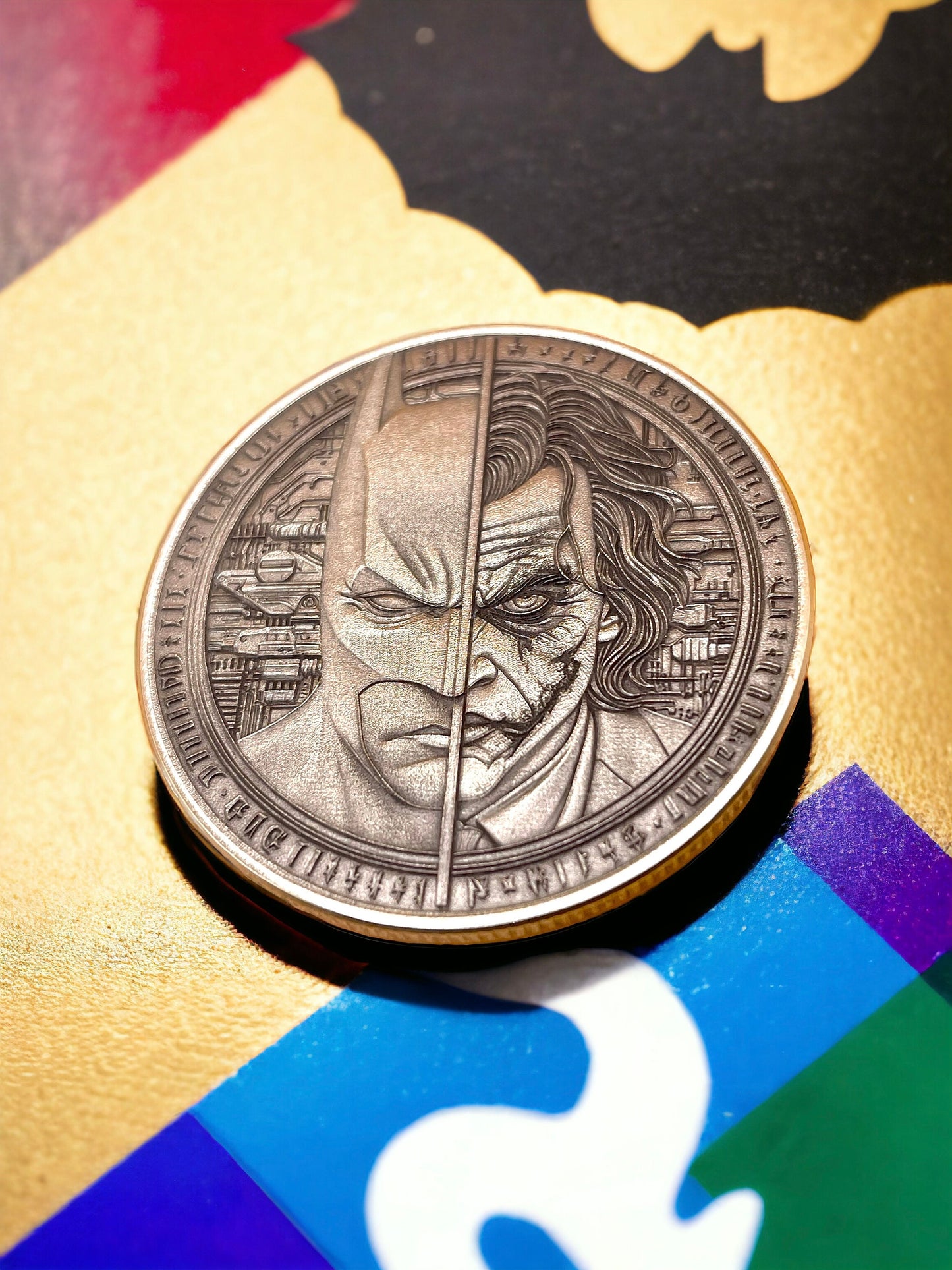 The Dark Duo - Brass Coin with Batman